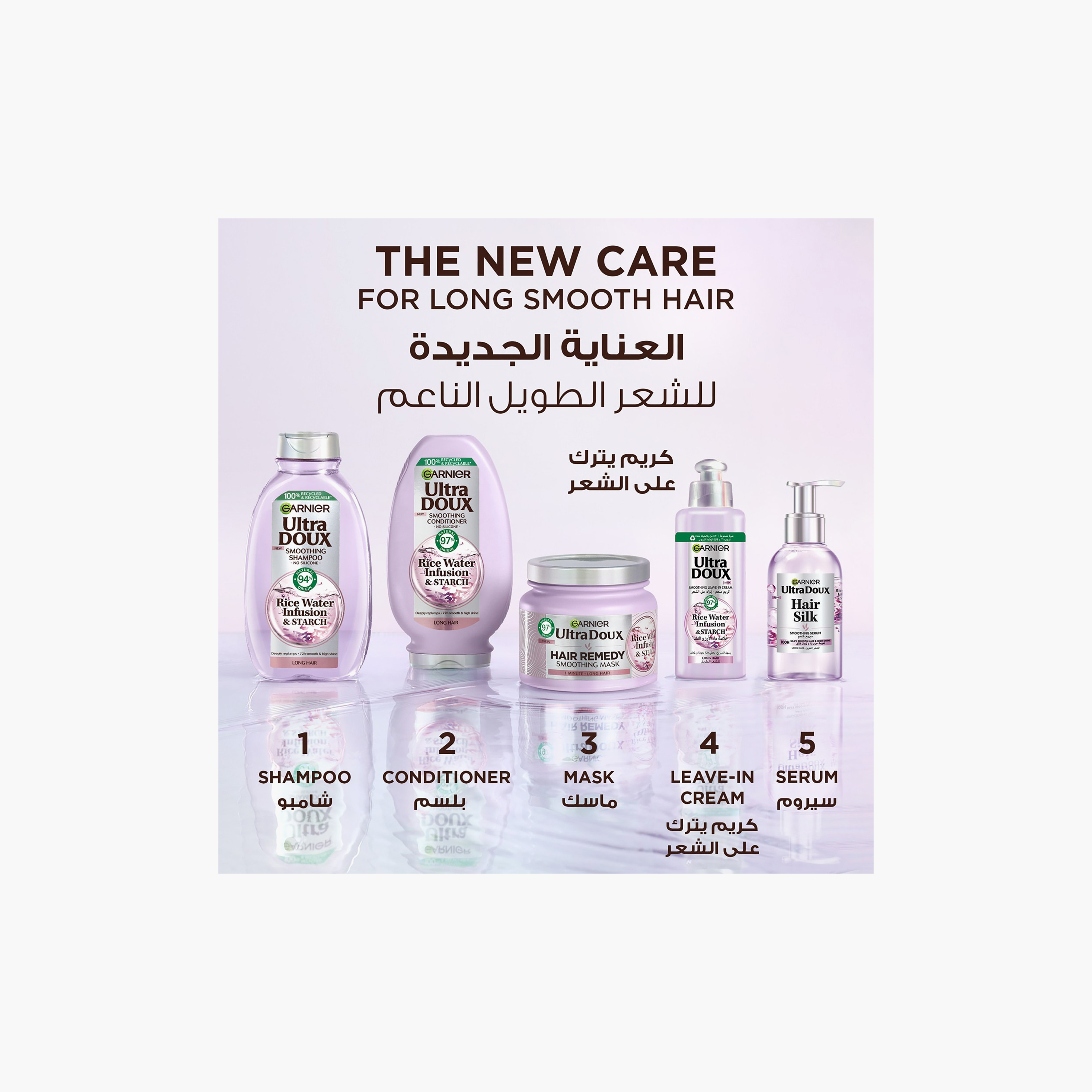 Garnier Ultra Doux Rice Water Smoothing Hair Serum 115Ml-beautyandpersonalcare-kbeauty-hair-haircare-hairserums-image-7