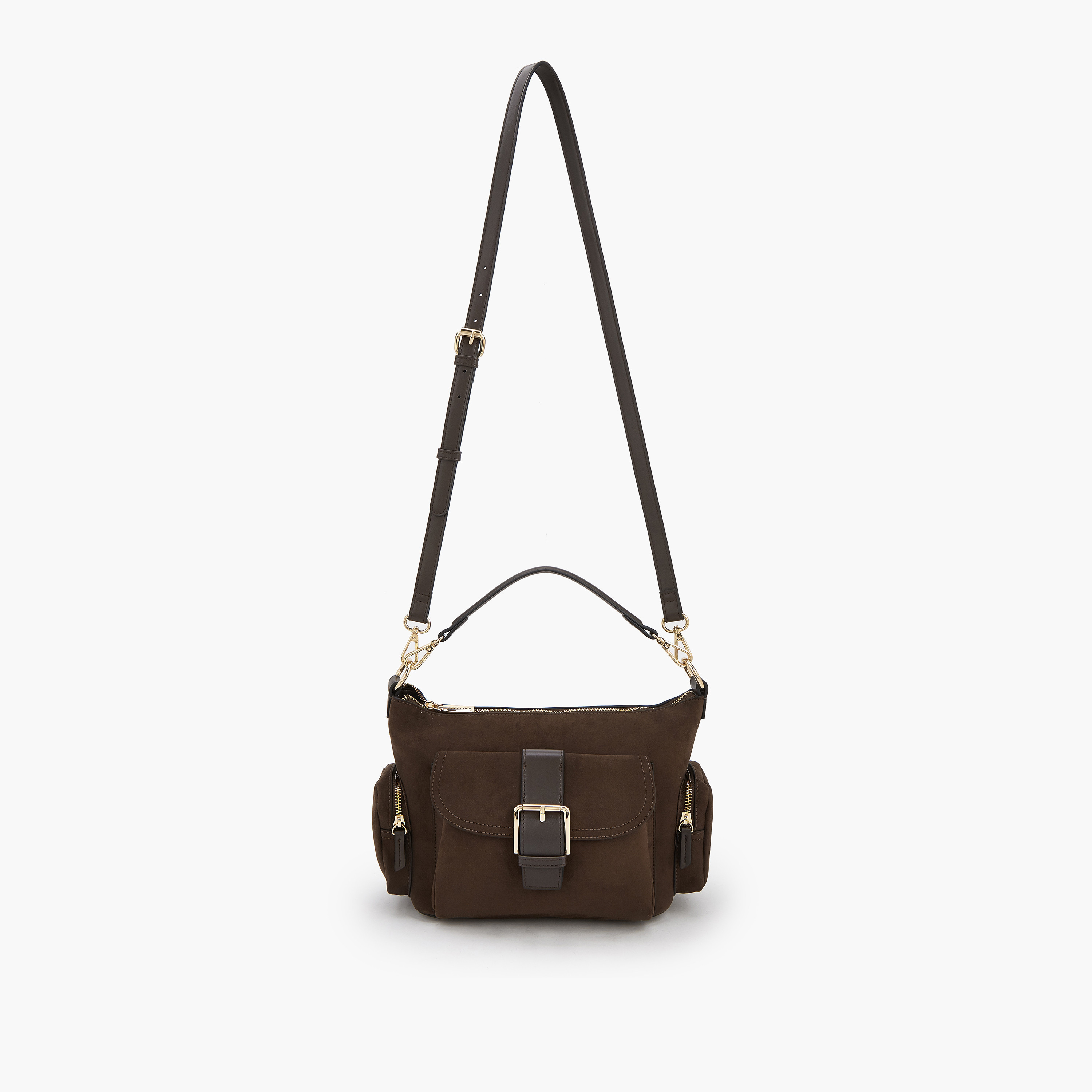 شنطة كتف شمواه بتفاصيل إبزيم من سيليست-women-bagsandwallets-handbags-image-3