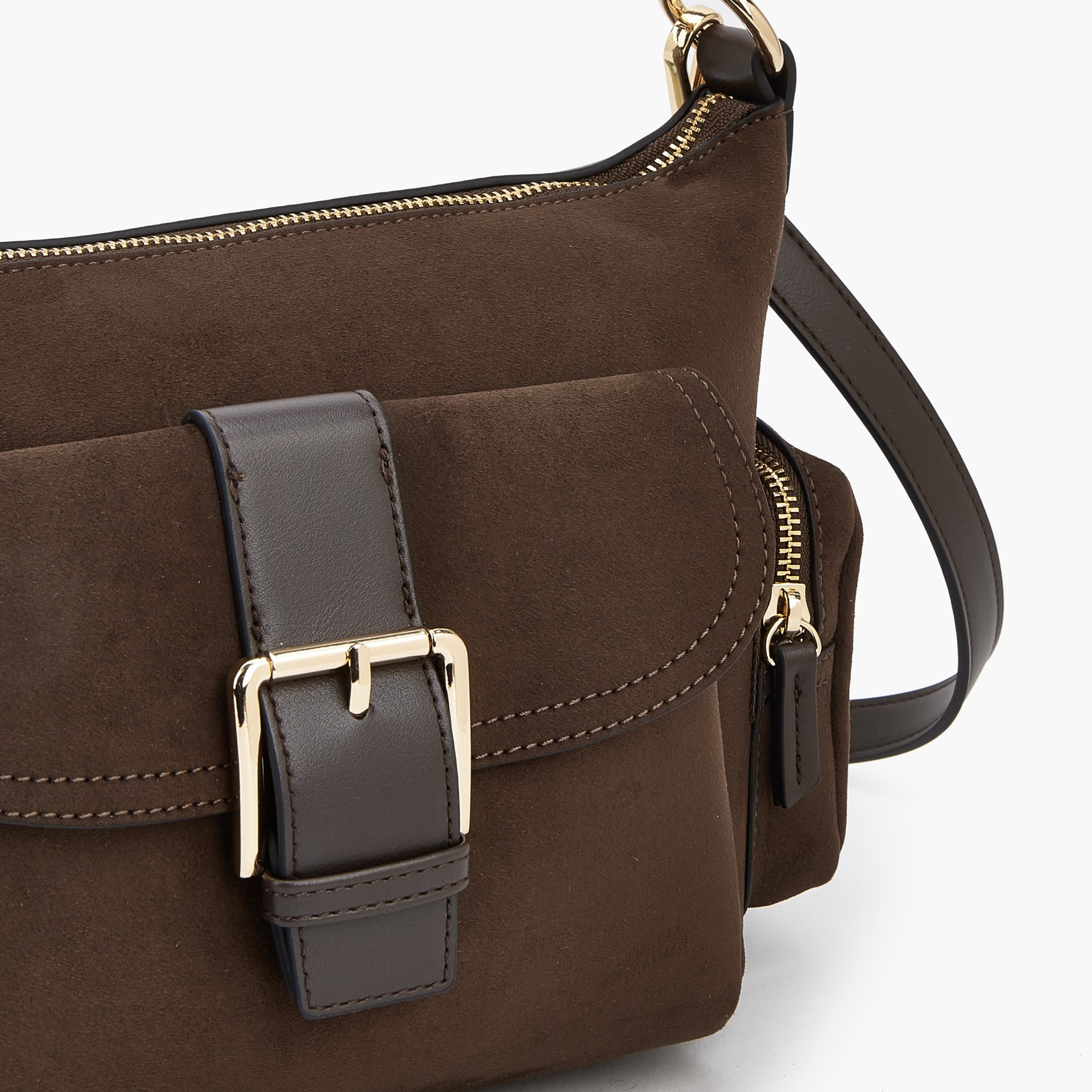 شنطة كتف شمواه بتفاصيل إبزيم من سيليست-women-bagsandwallets-handbags-image-6