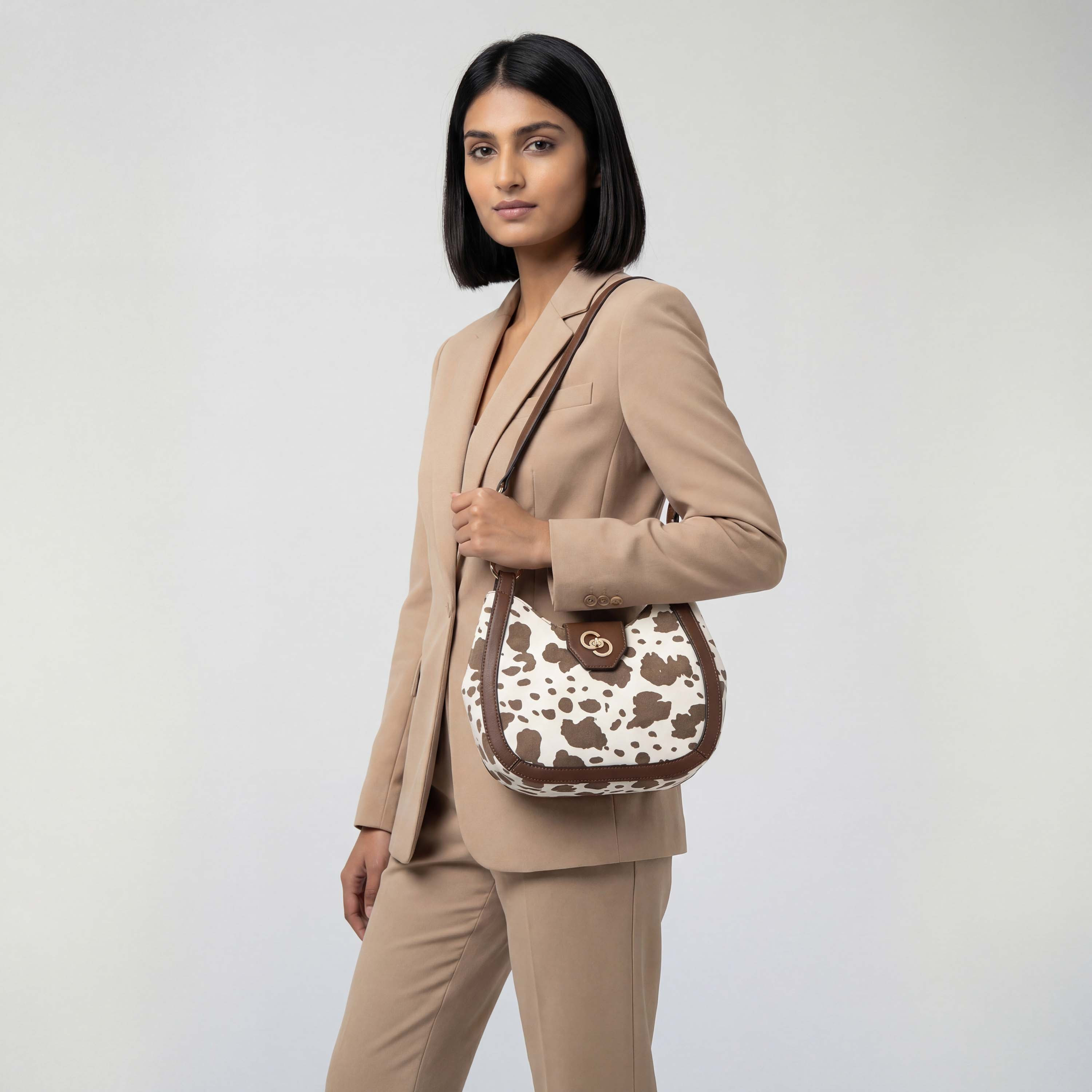 Celeste Animal Print Shoulder Bag with Twist Lock Closure-women-bagsandwallets-handbags-image-2
