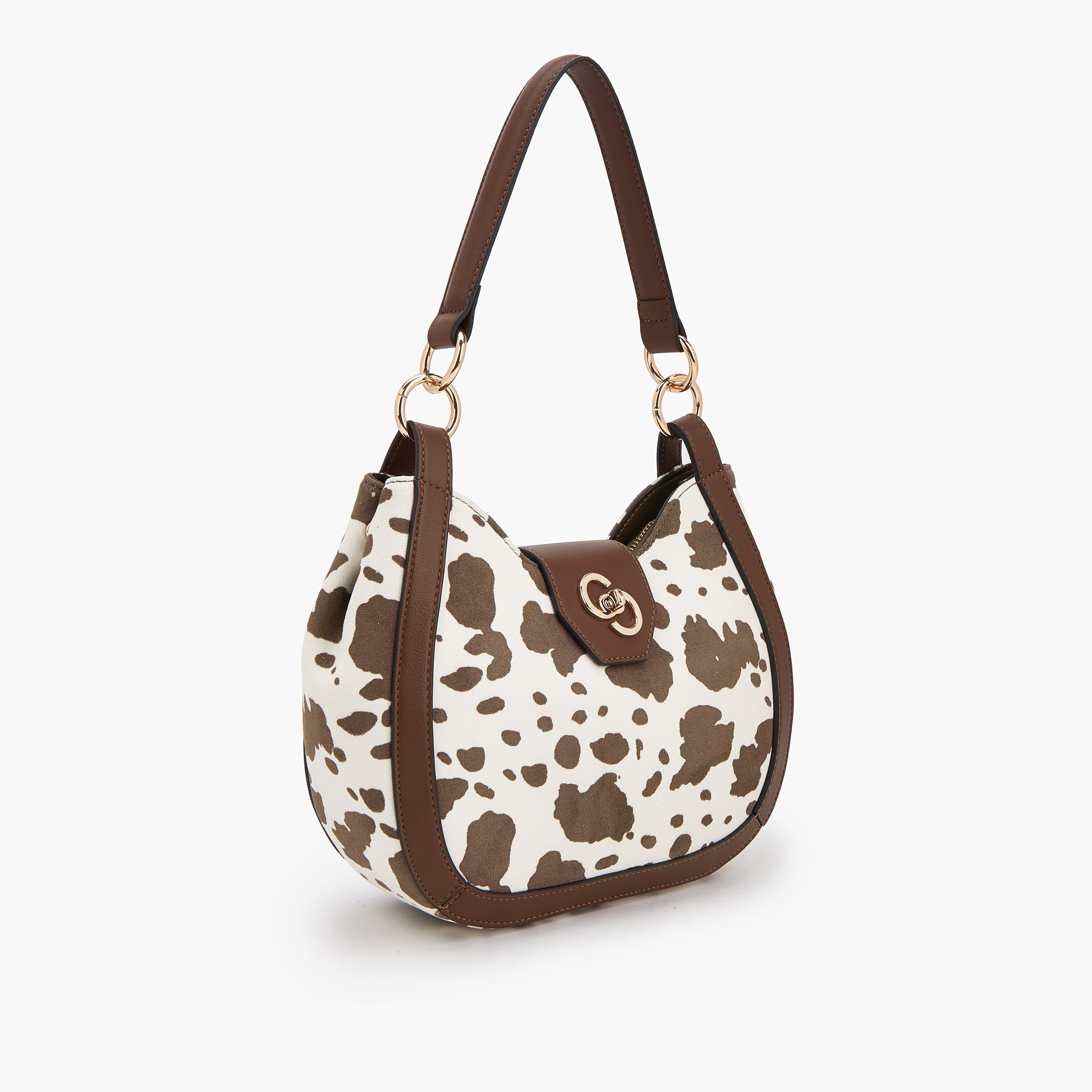 Celeste Animal Print Shoulder Bag with Twist Lock Closure-women-bagsandwallets-handbags-image-3