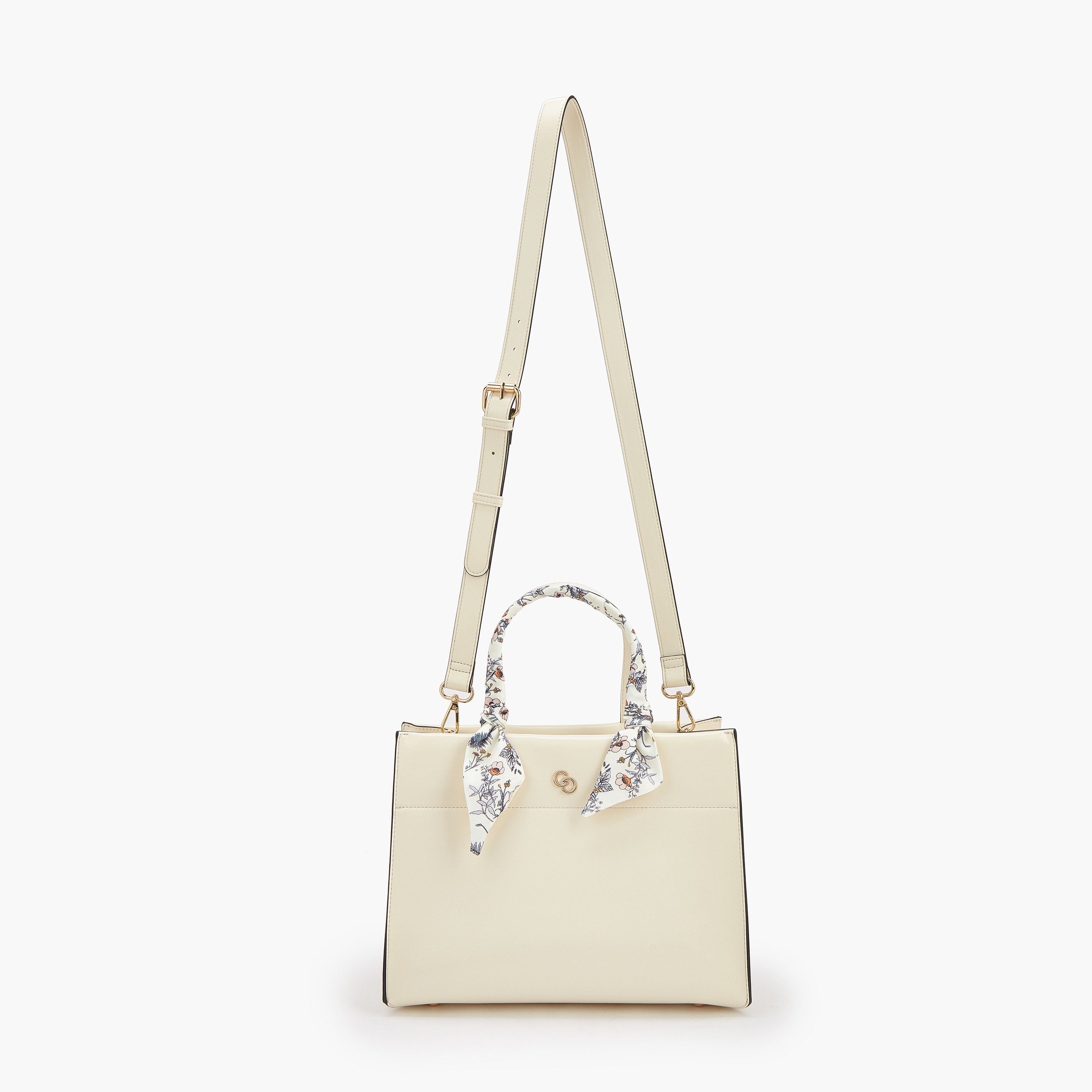 Celeste Scarf Accent Tote Bag with Double Handles-women-bagsandwallets-handbags-image-3