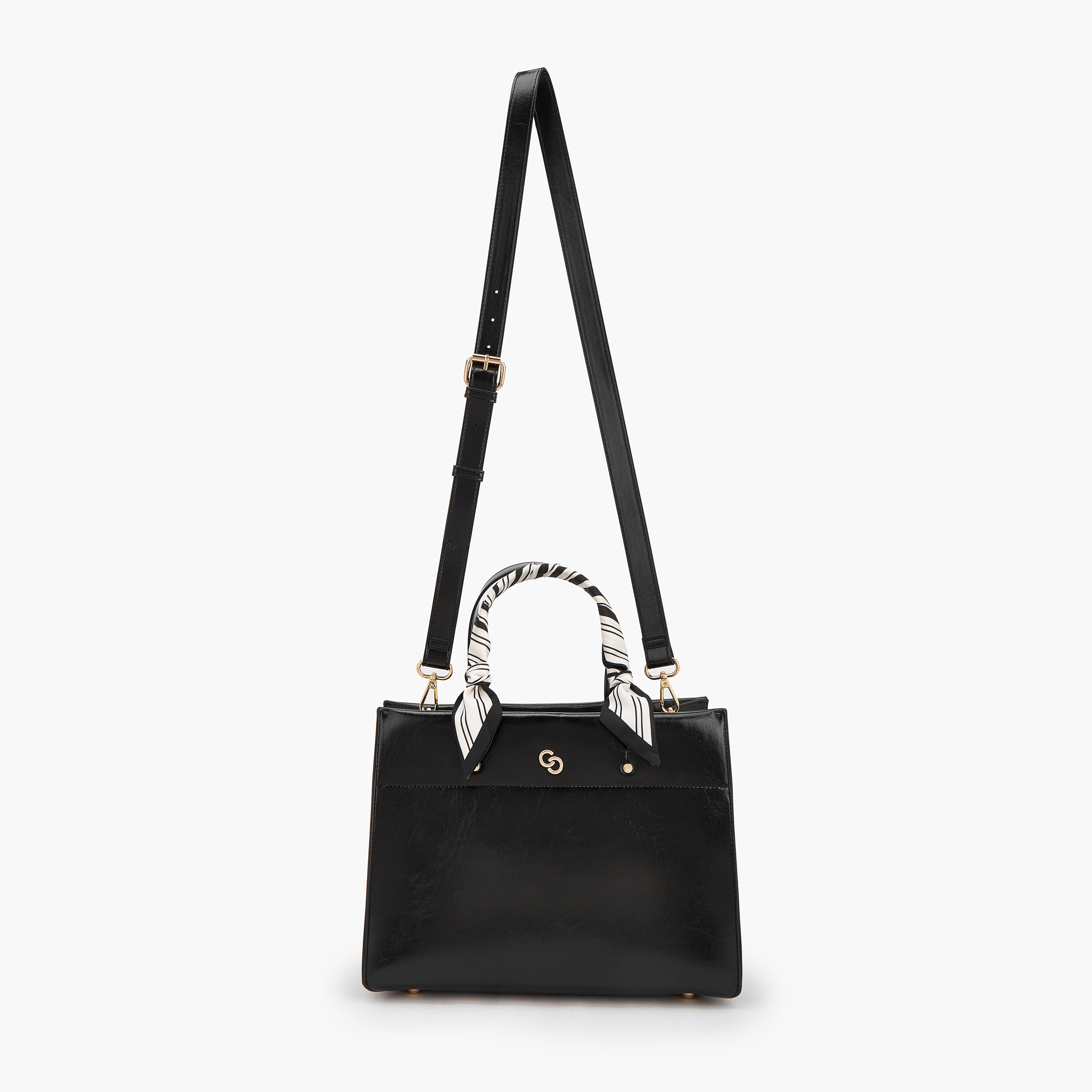 Celeste Scarf Accent Tote Bag with Double Handles-women-bagsandwallets-handbags-image-3