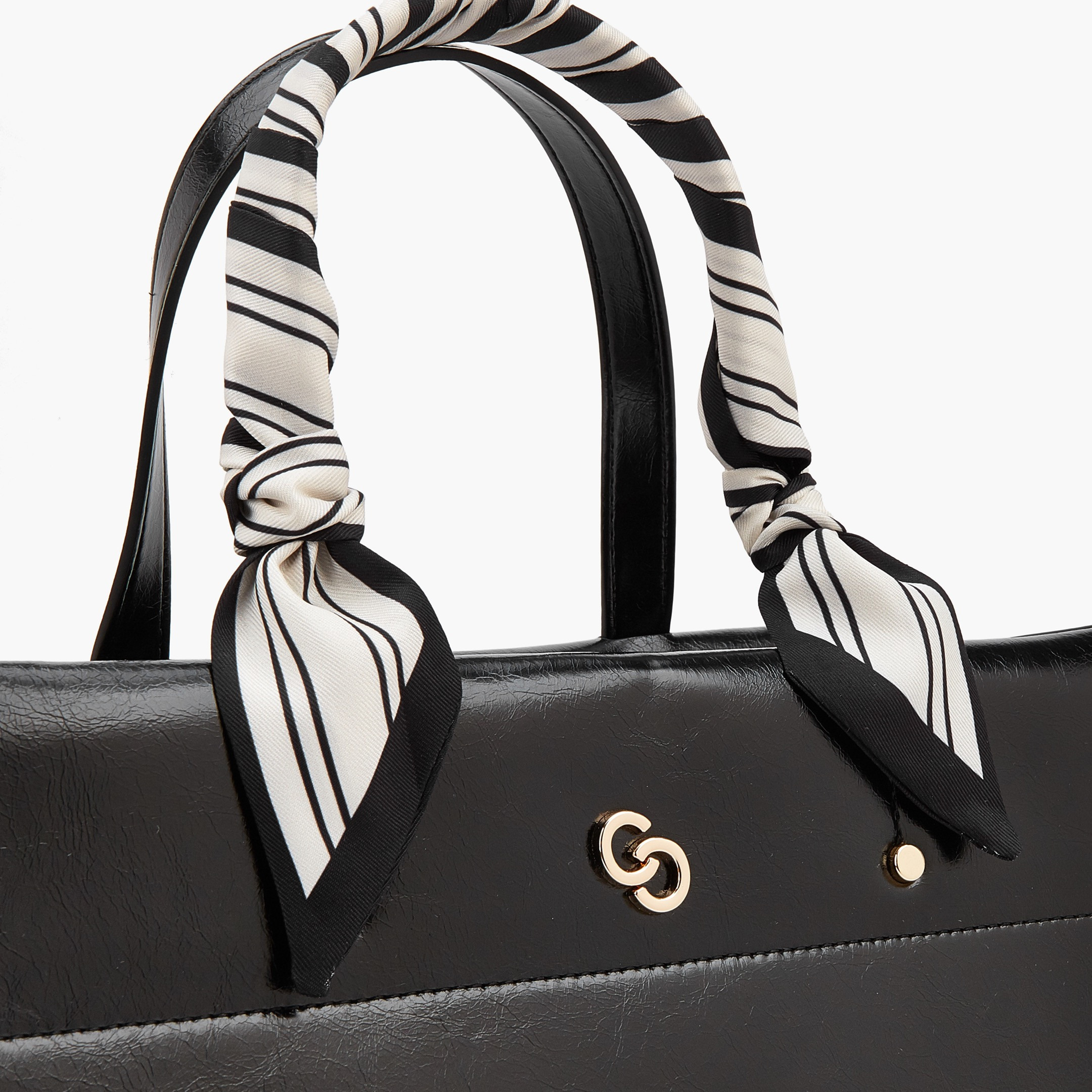 Celeste Scarf Accent Tote Bag with Double Handles-women-bagsandwallets-handbags-image-7