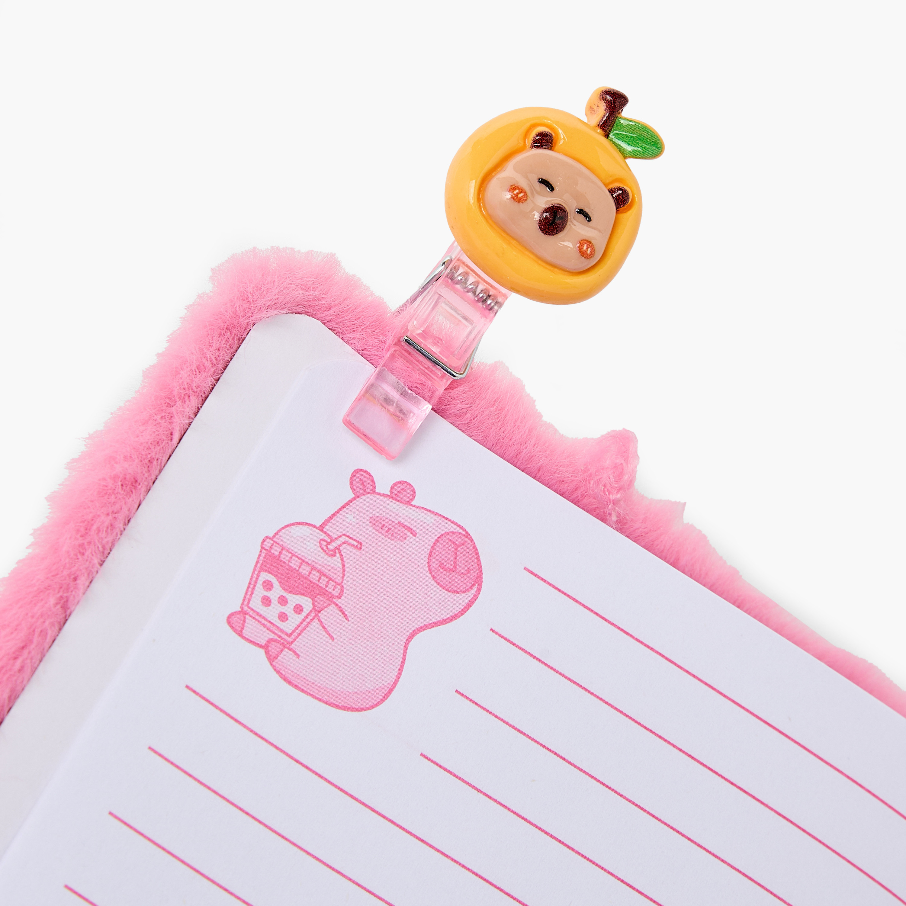 Hot Focus Capybara Stationery Set with Notebook, Pen, Clip and Eraser - 4-Piece-school-stationery-sets-image-8