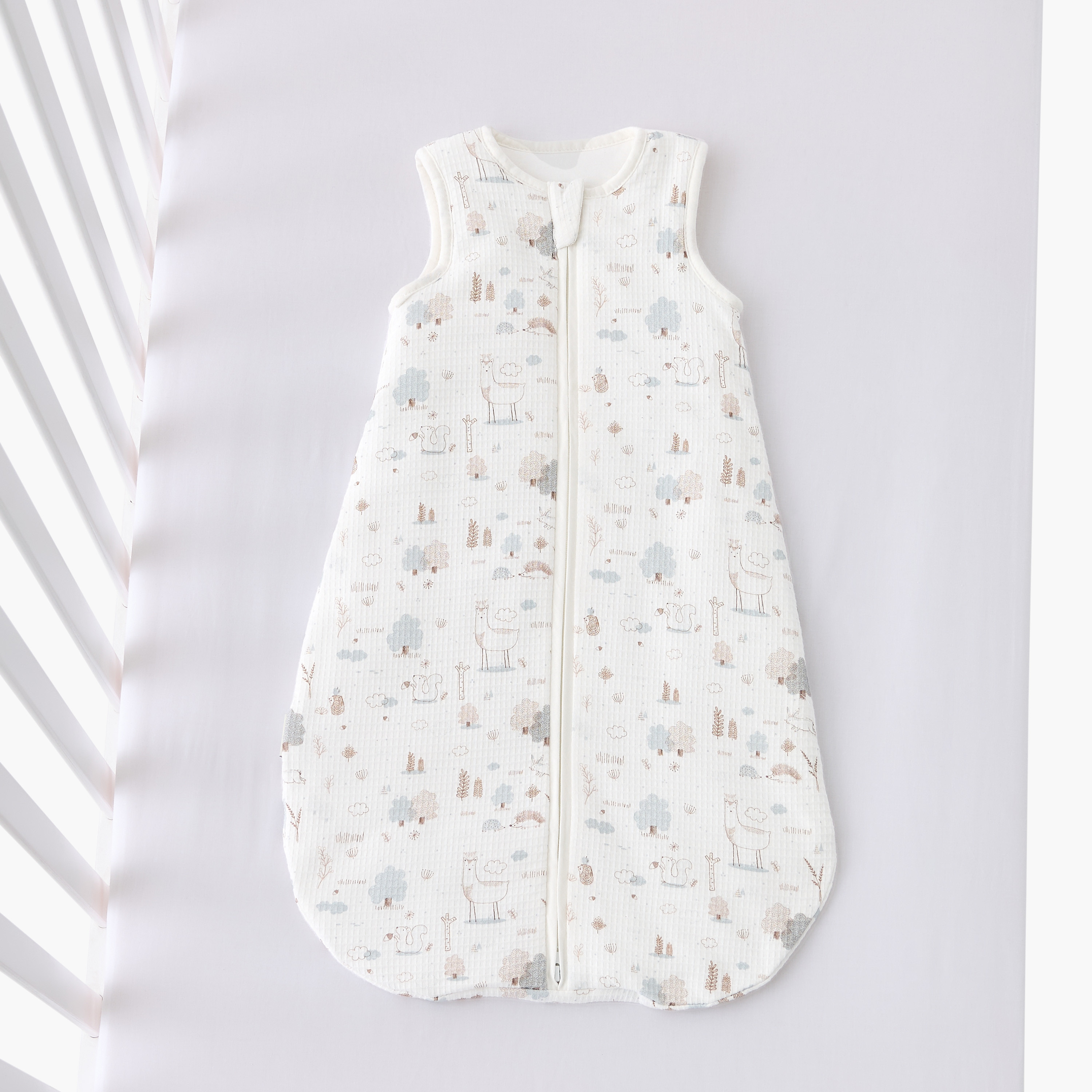 Juniors Baby Sleeping Bag with Animal Wonderland Print, 0-6 months-baby-nursery-blanketsandswaddles-swaddlesandsleepingbags-image-1
