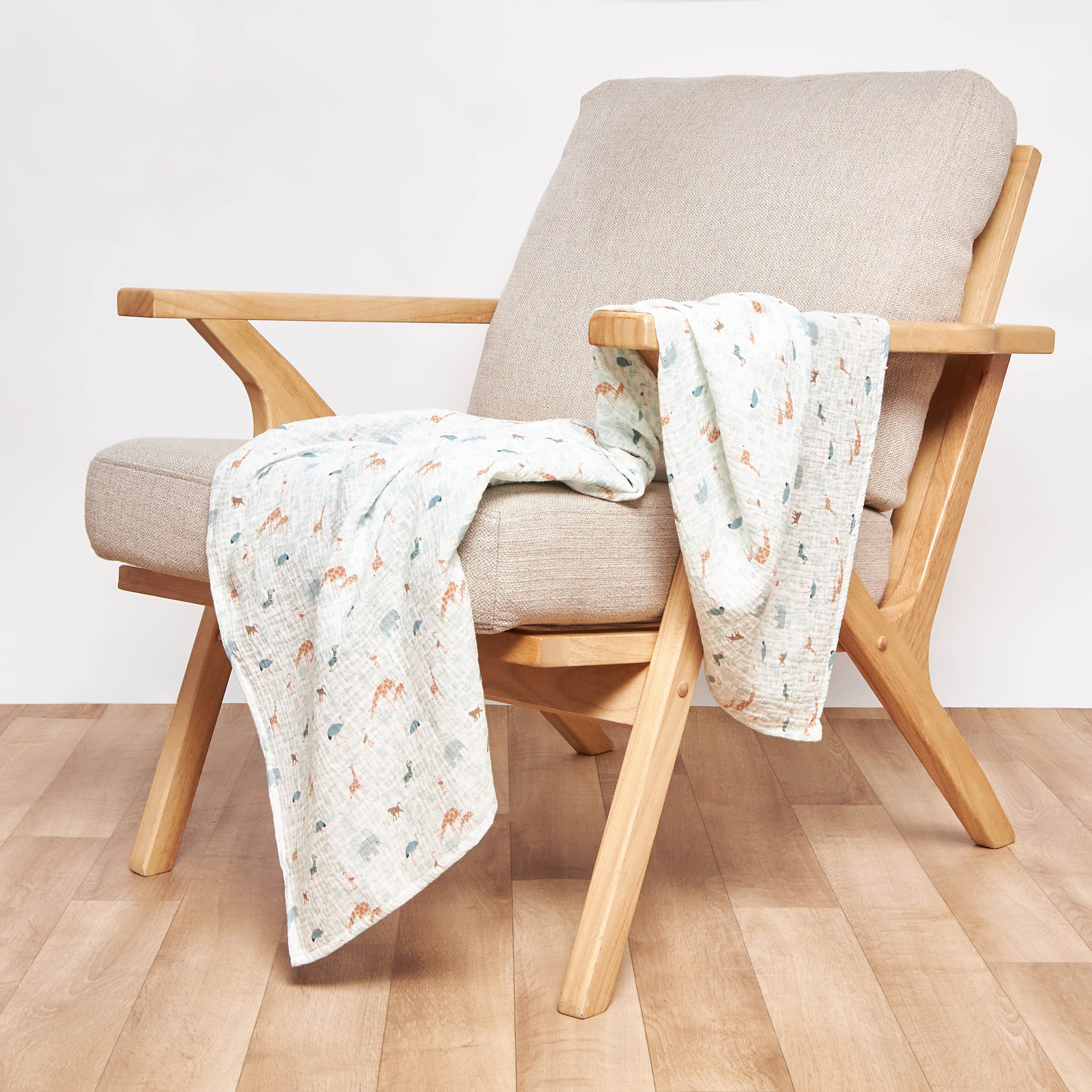 Pack of 3 Baby Swaddle Wrap with Texture-baby-nursery-blanketsandswaddles-swaddlesandsleepingbags-image-2