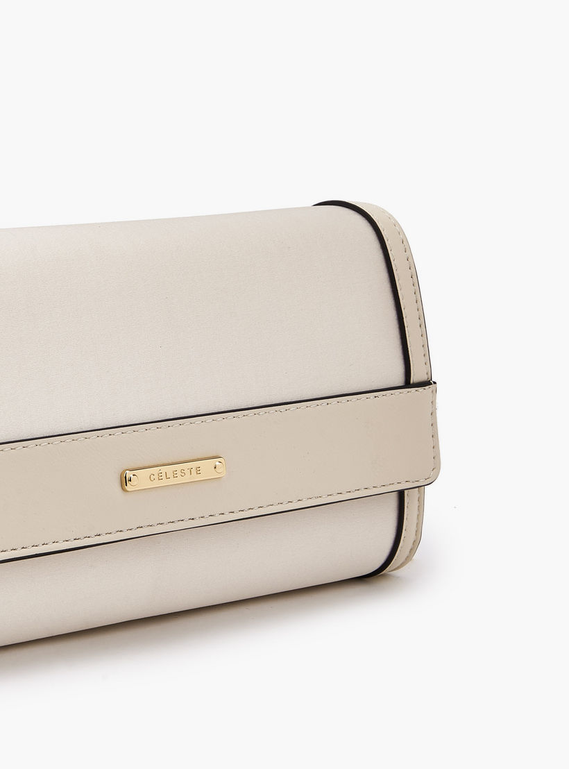 شنطة كلاتش بألواح وحزام سلسلة من سيليست-women-bagsandwallets-handbags-image-5