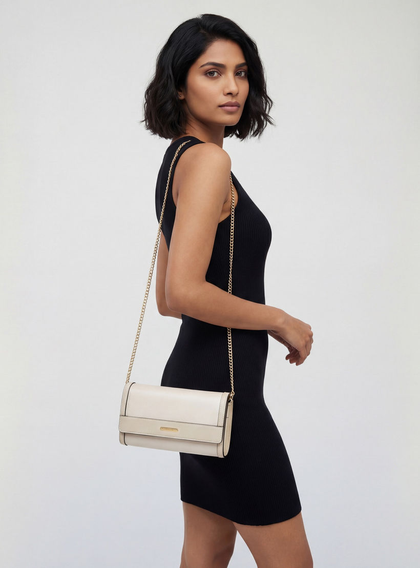شنطة كلاتش بألواح وحزام سلسلة من سيليست-women-bagsandwallets-handbags-image-2