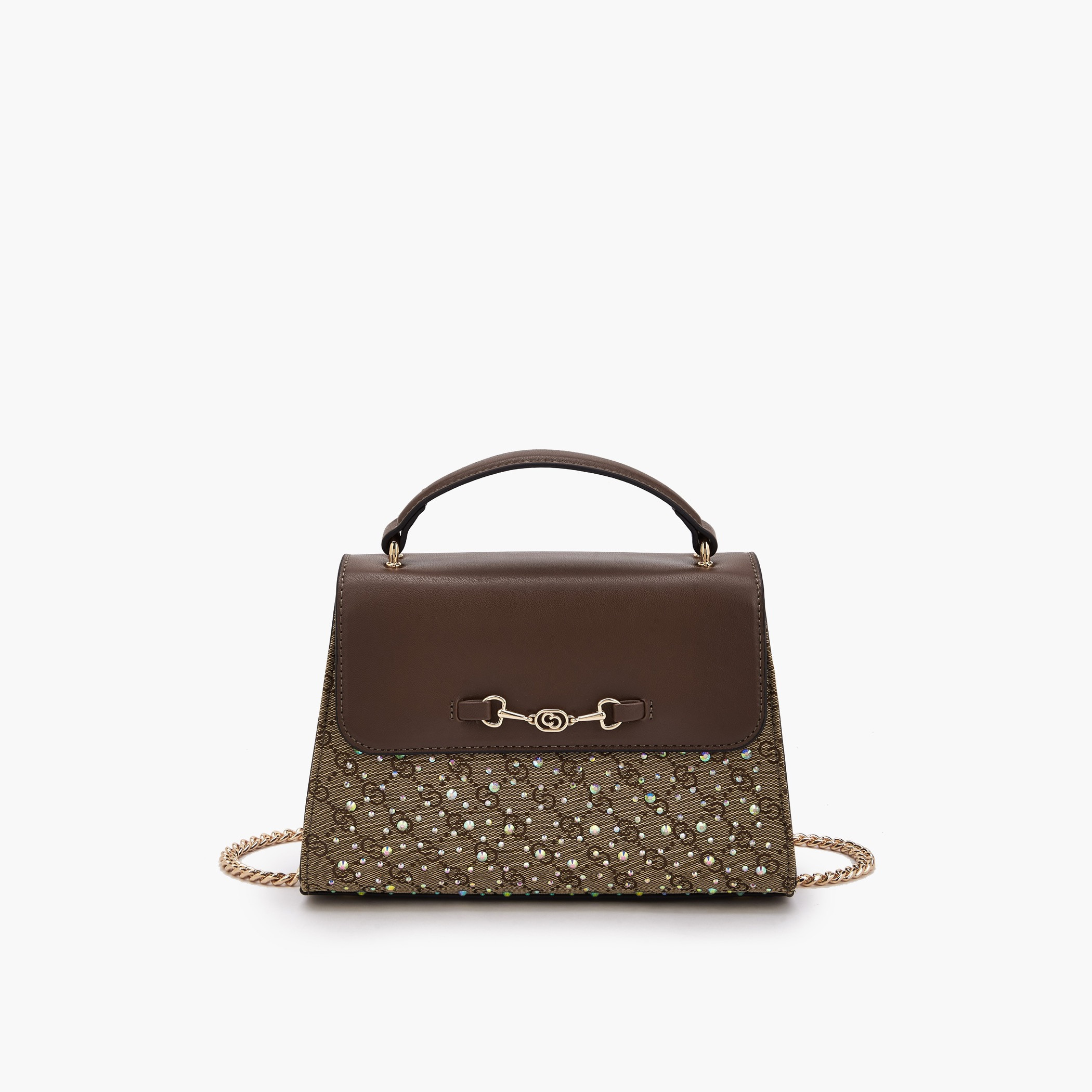 شنطة ساتشيل مزينة بحزام قابل للفصل من سيليست-women-bagsandwallets-handbags-image-1