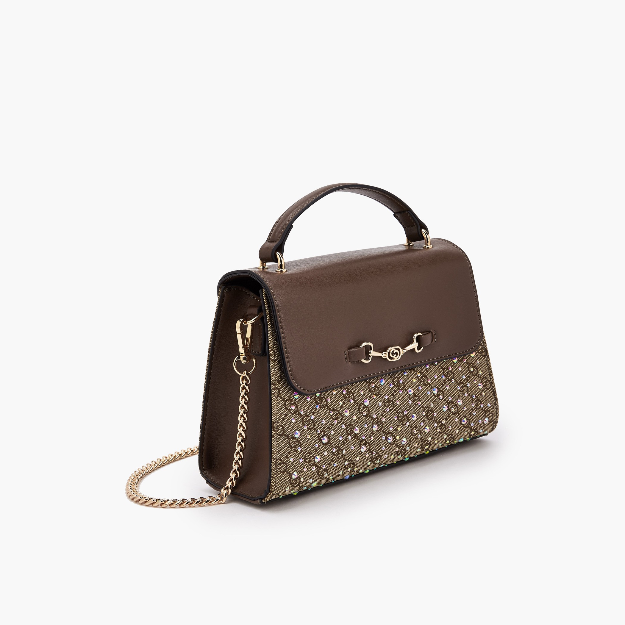 شنطة ساتشيل مزينة بحزام قابل للفصل من سيليست-women-bagsandwallets-handbags-image-3