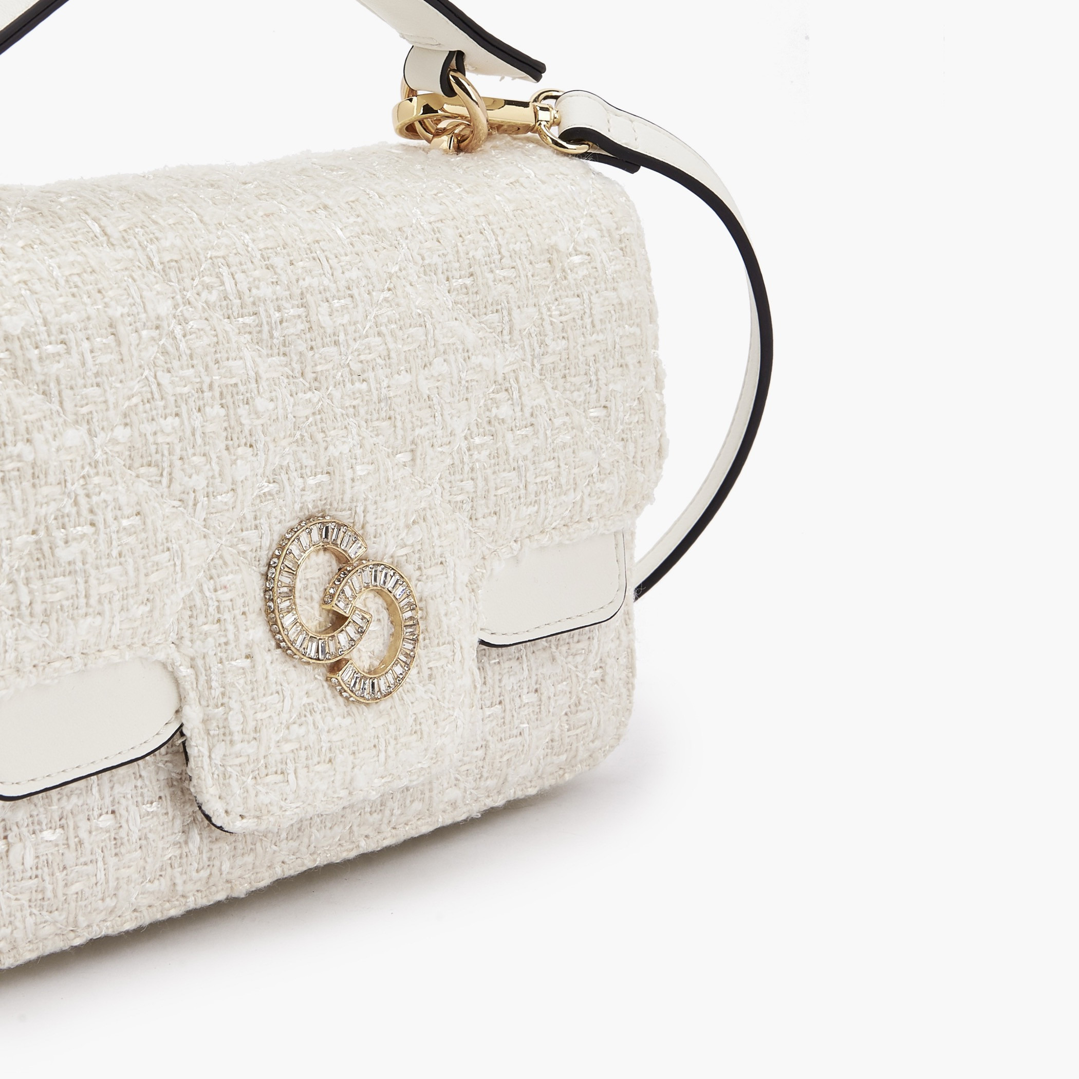Celeste Textured Satchel Bag with Button Closure-women-bagsandwallets-handbags-image-4