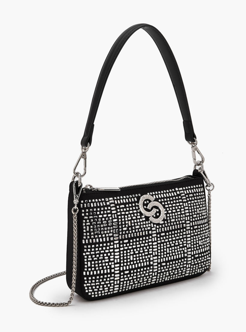 Celeste Embellished Crossbody Bag with Chain Strap-women-bagsandwallets-handbags-image-4