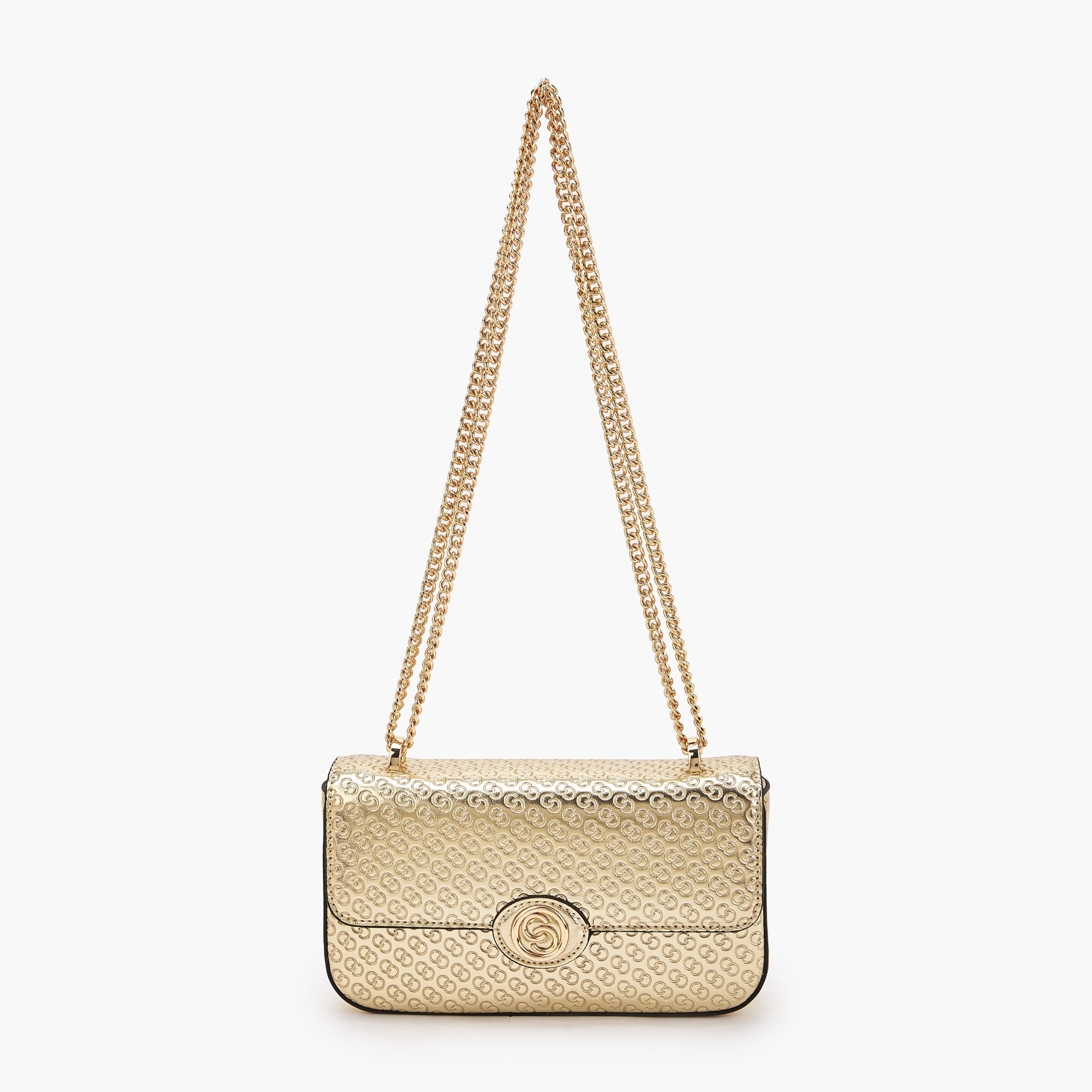 شنطة كروس بودي بنقوش مونوجرام وحزام سلسلة من سيليست-women-bagsandwallets-handbags-image-1