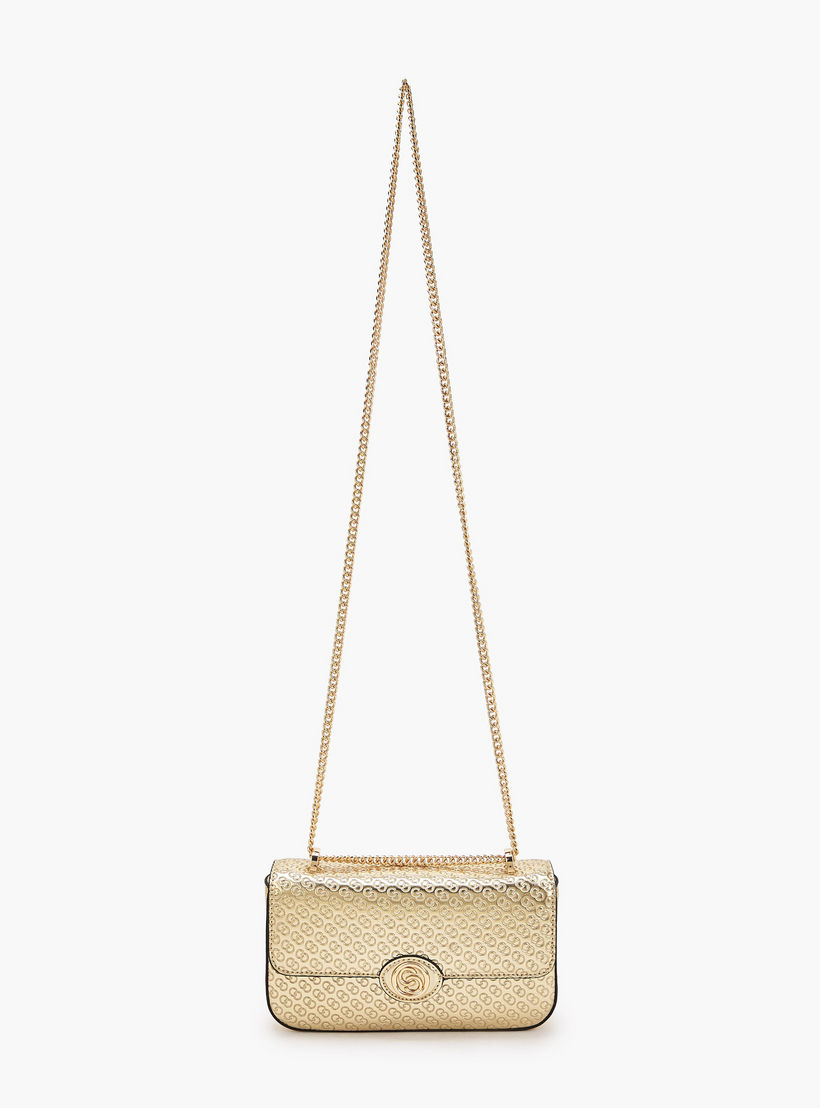 شنطة كروس بودي بنقوش مونوجرام وحزام سلسلة من سيليست-women-bagsandwallets-handbags-image-3