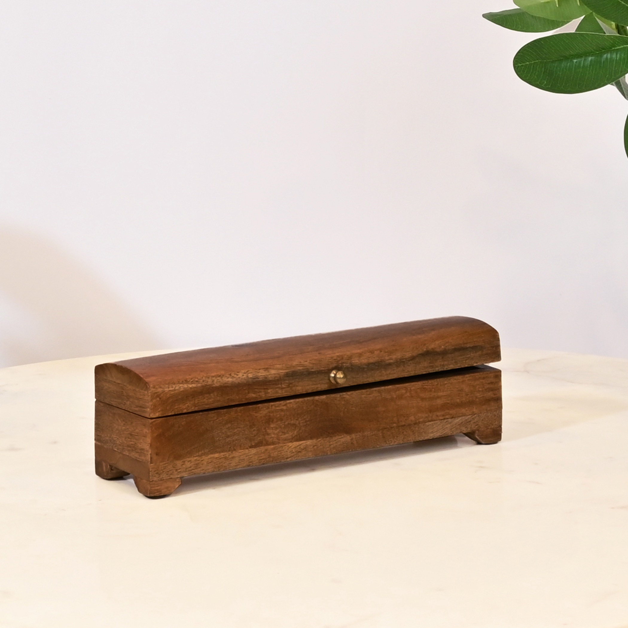 Dark Wood Rectangular Storage Box-household-decor-boxesandtrays-image-1