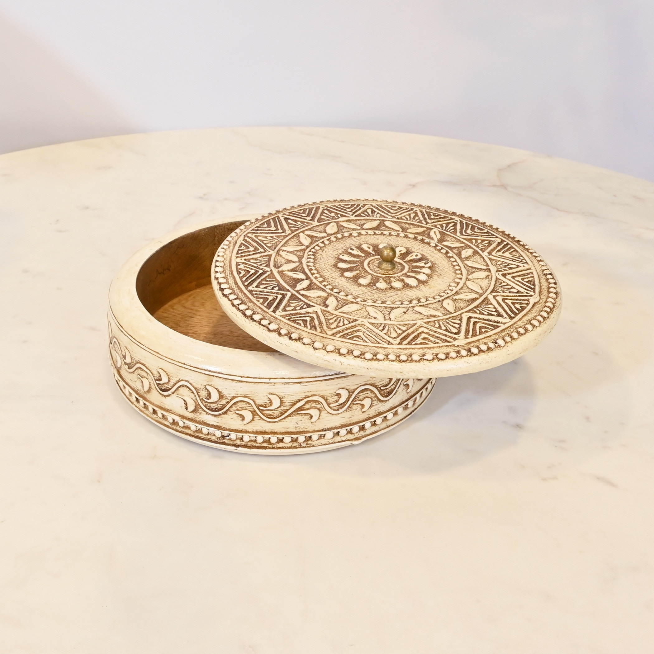 Carved Wooden Decorative Storage Box-household-decor-boxesandtrays-image-3