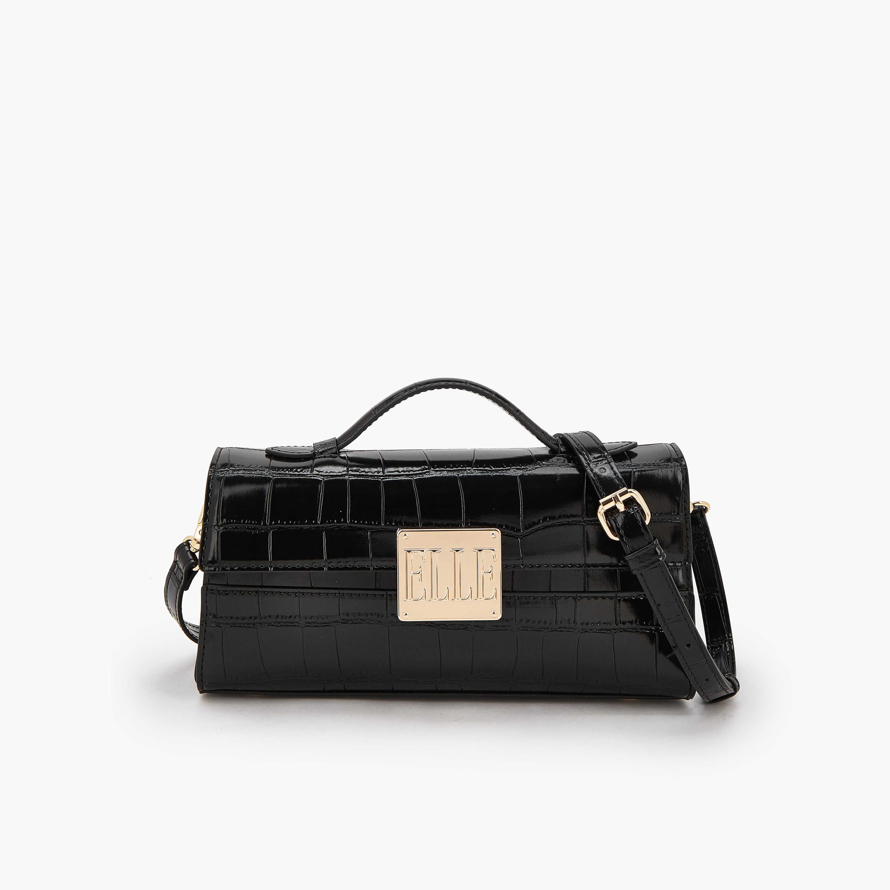 شنطة كروس بودي بارزة الملمس بحزام قابل للفصل من إيل-women-bagsandwallets-handbags-image-1