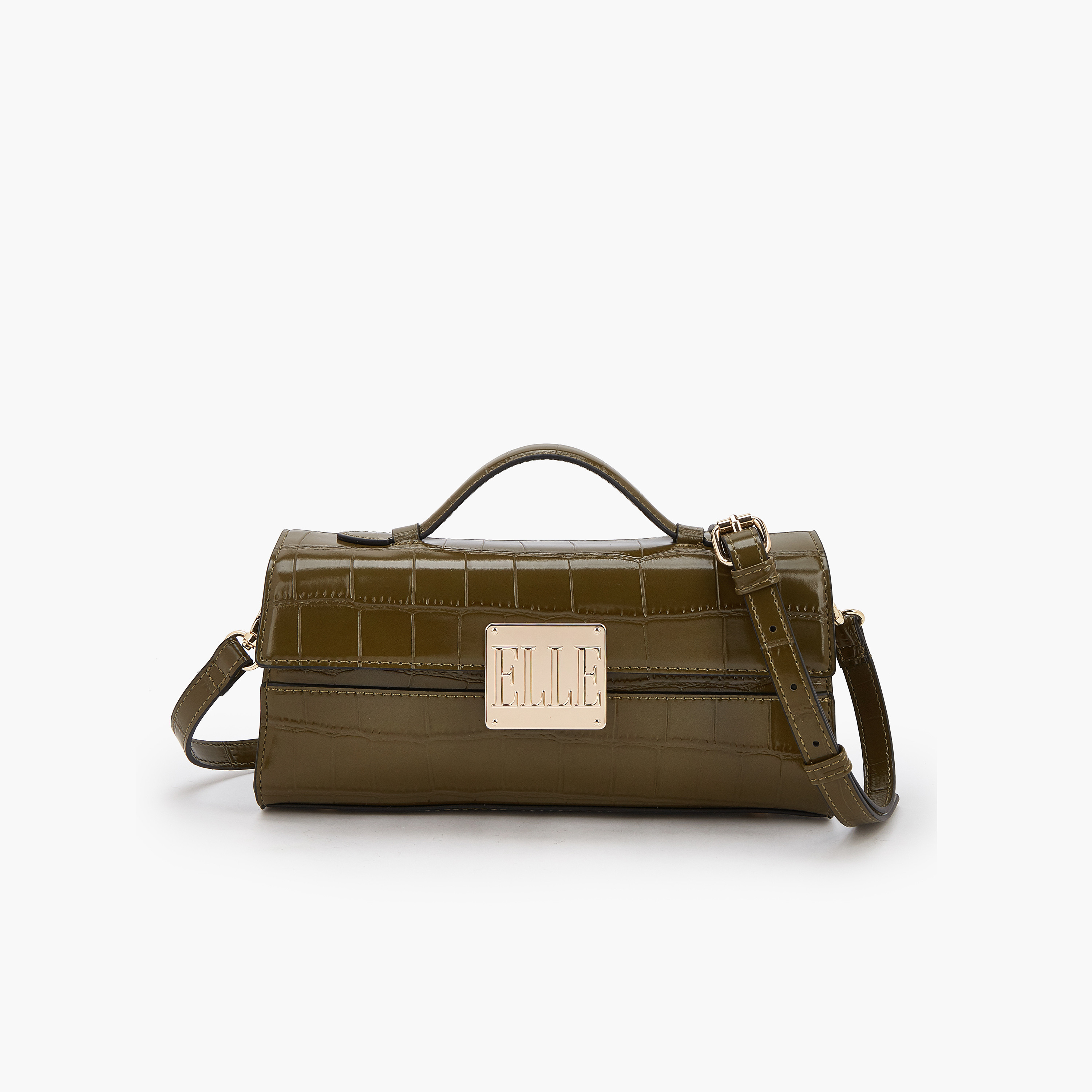 شنطة كروس بودي بارزة الملمس بحزام قابل للفصل من إيل-women-bagsandwallets-handbags-image-1