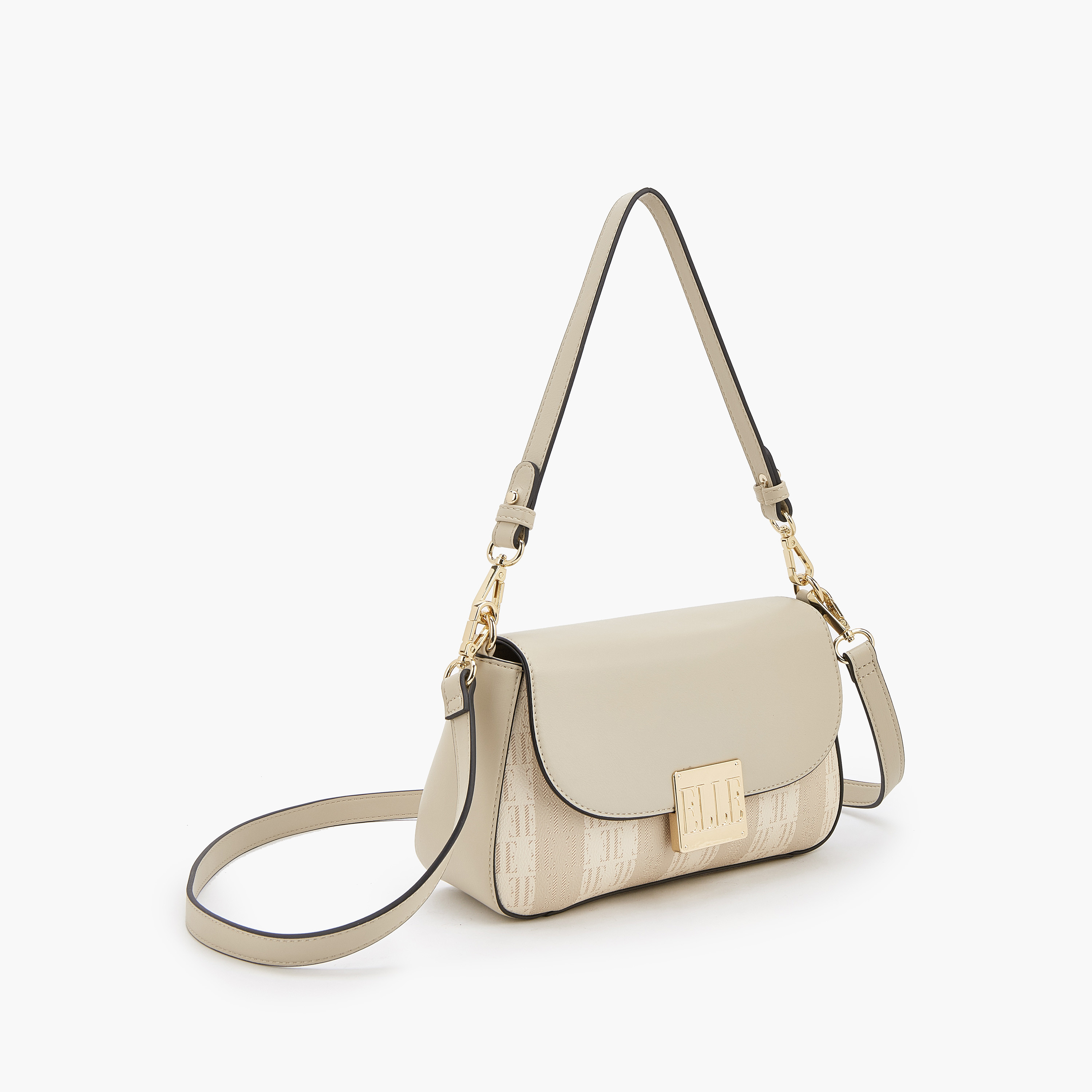 شنطة كتف بحزام قابل للفصل وطبعات مونوجرام من إيل-women-bagsandwallets-handbags-image-5