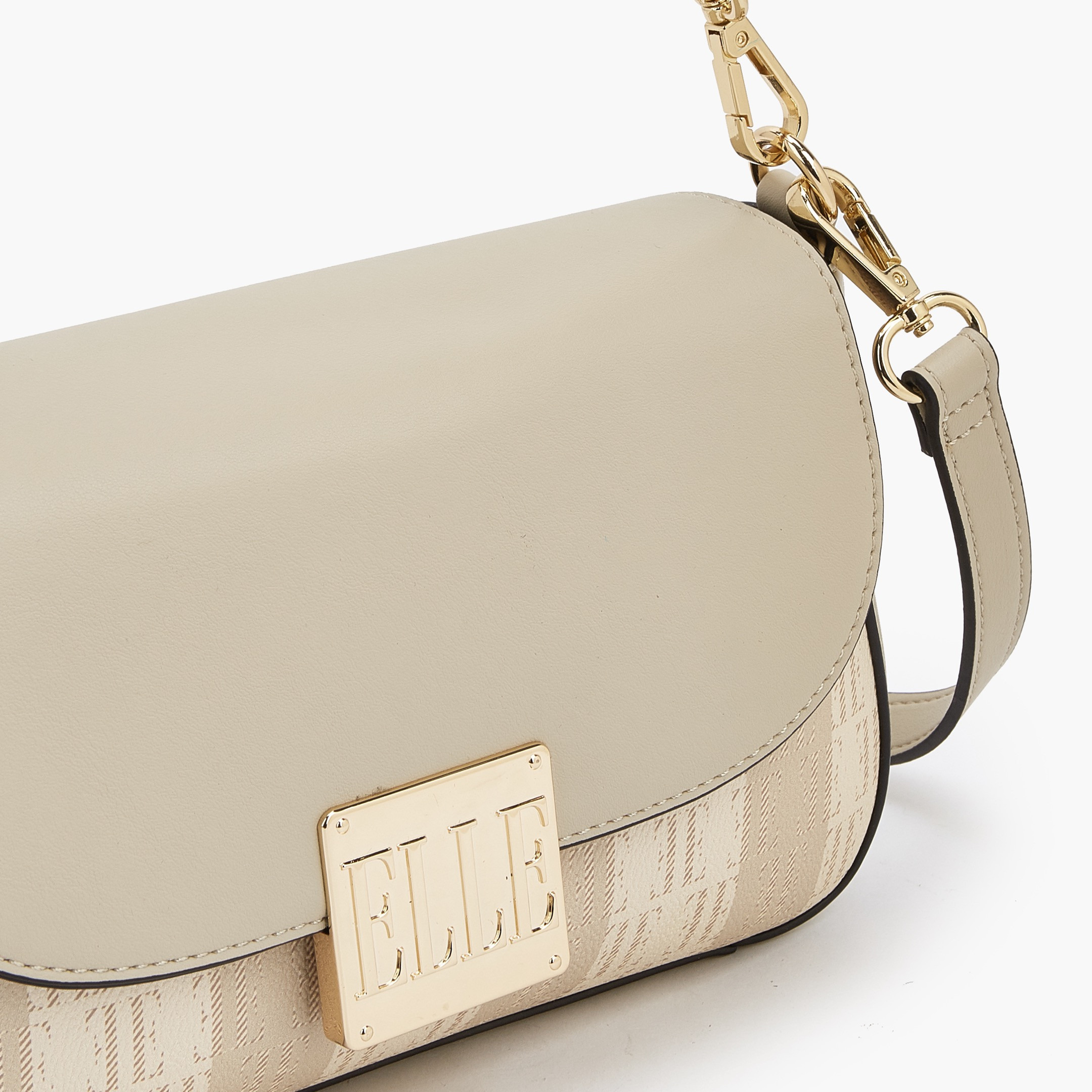 شنطة كتف بحزام قابل للفصل وطبعات مونوجرام من إيل-women-bagsandwallets-handbags-image-6