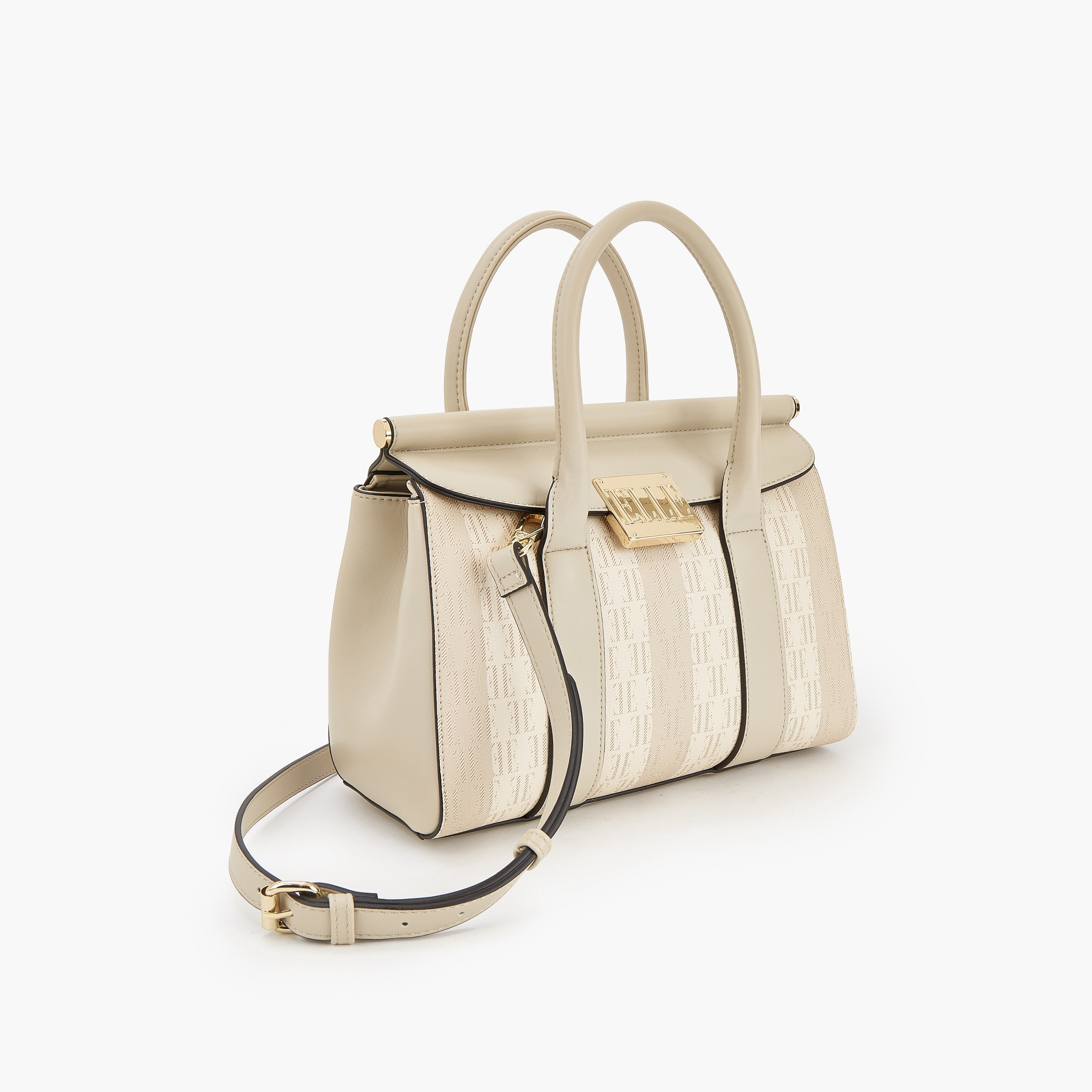 Elle Monogram Print Tote Bag with Detachable Strap-women-bagsandwallets-handbags-image-4