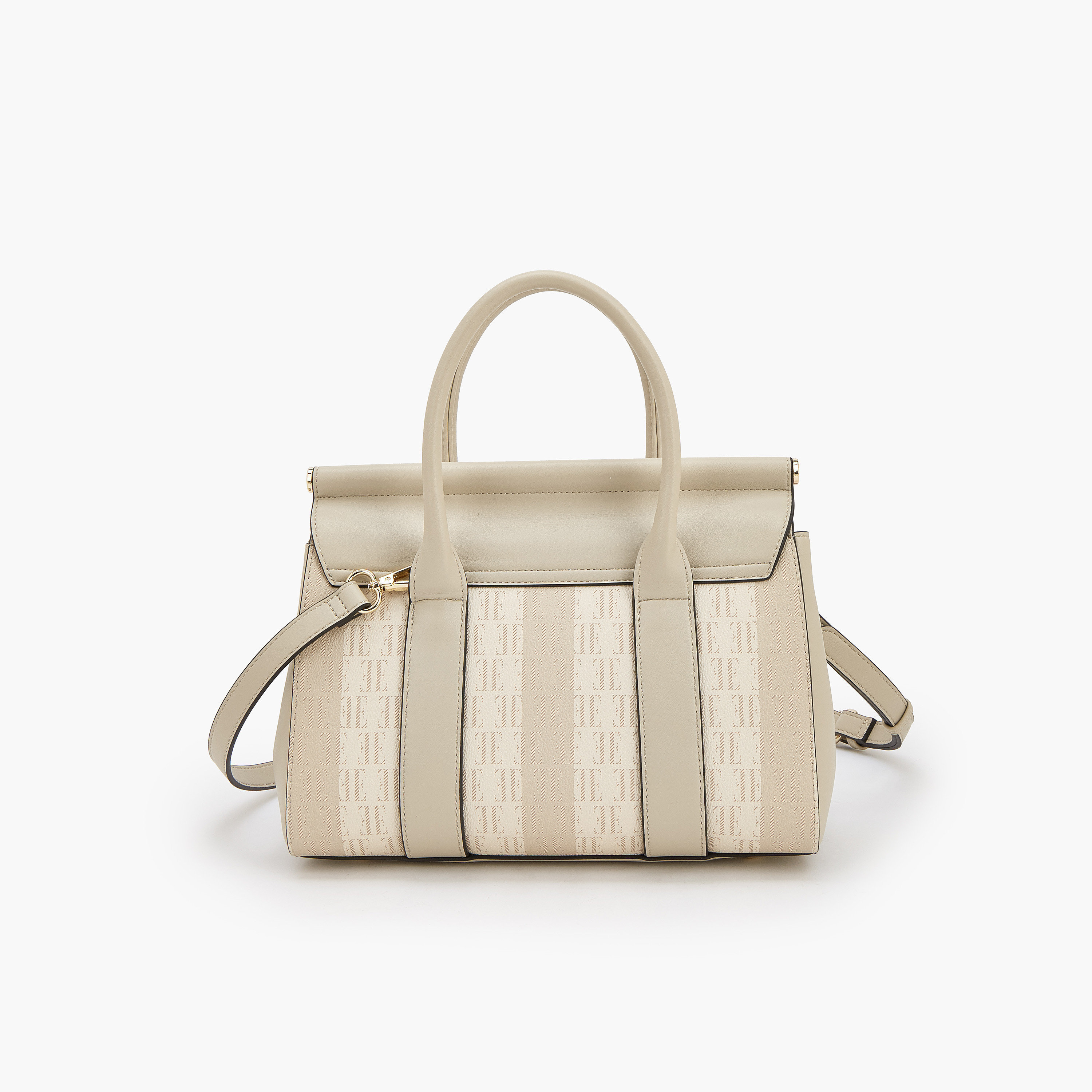 Elle Monogram Print Tote Bag with Detachable Strap-women-bagsandwallets-handbags-image-5