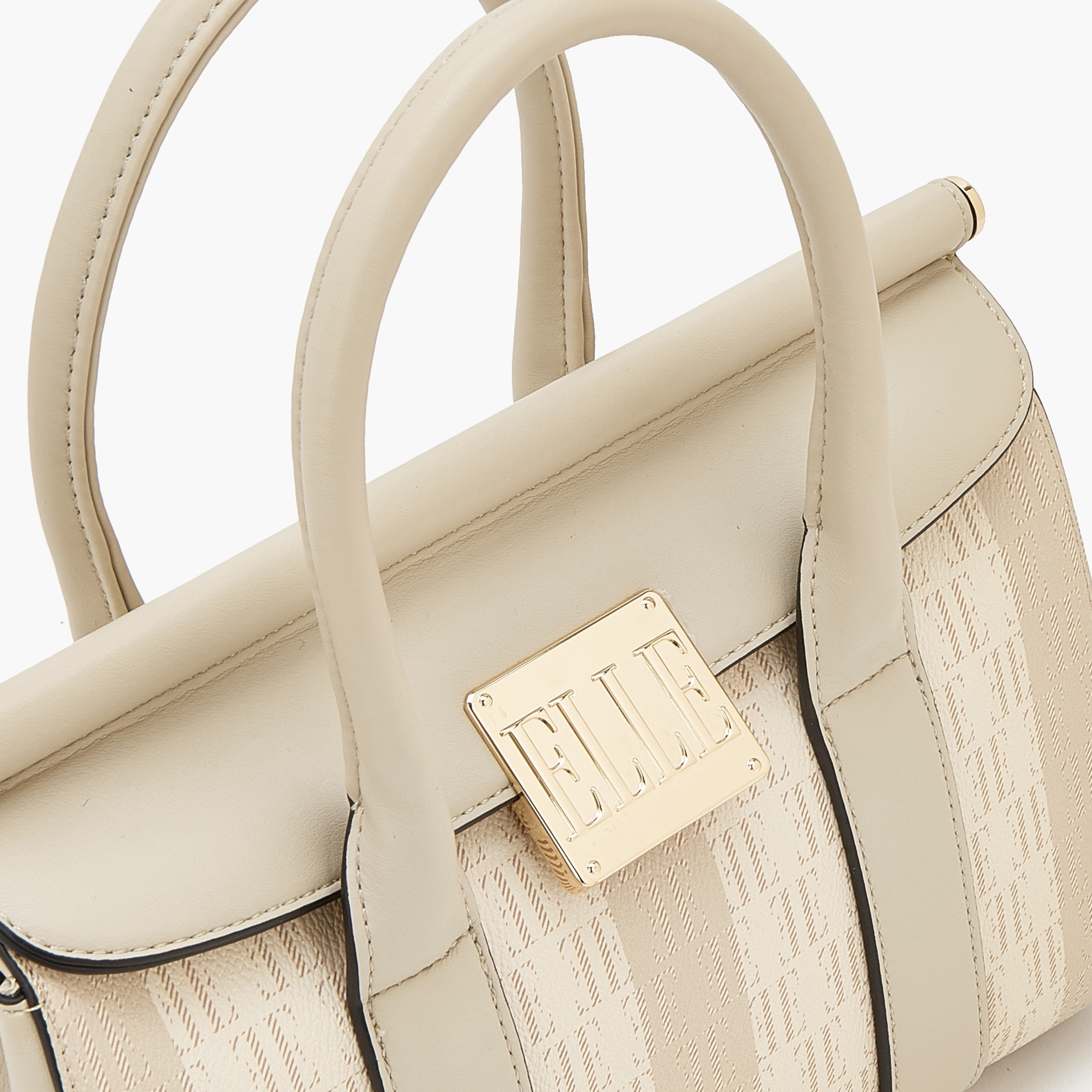 Elle Monogram Print Tote Bag with Detachable Strap-women-bagsandwallets-handbags-image-7
