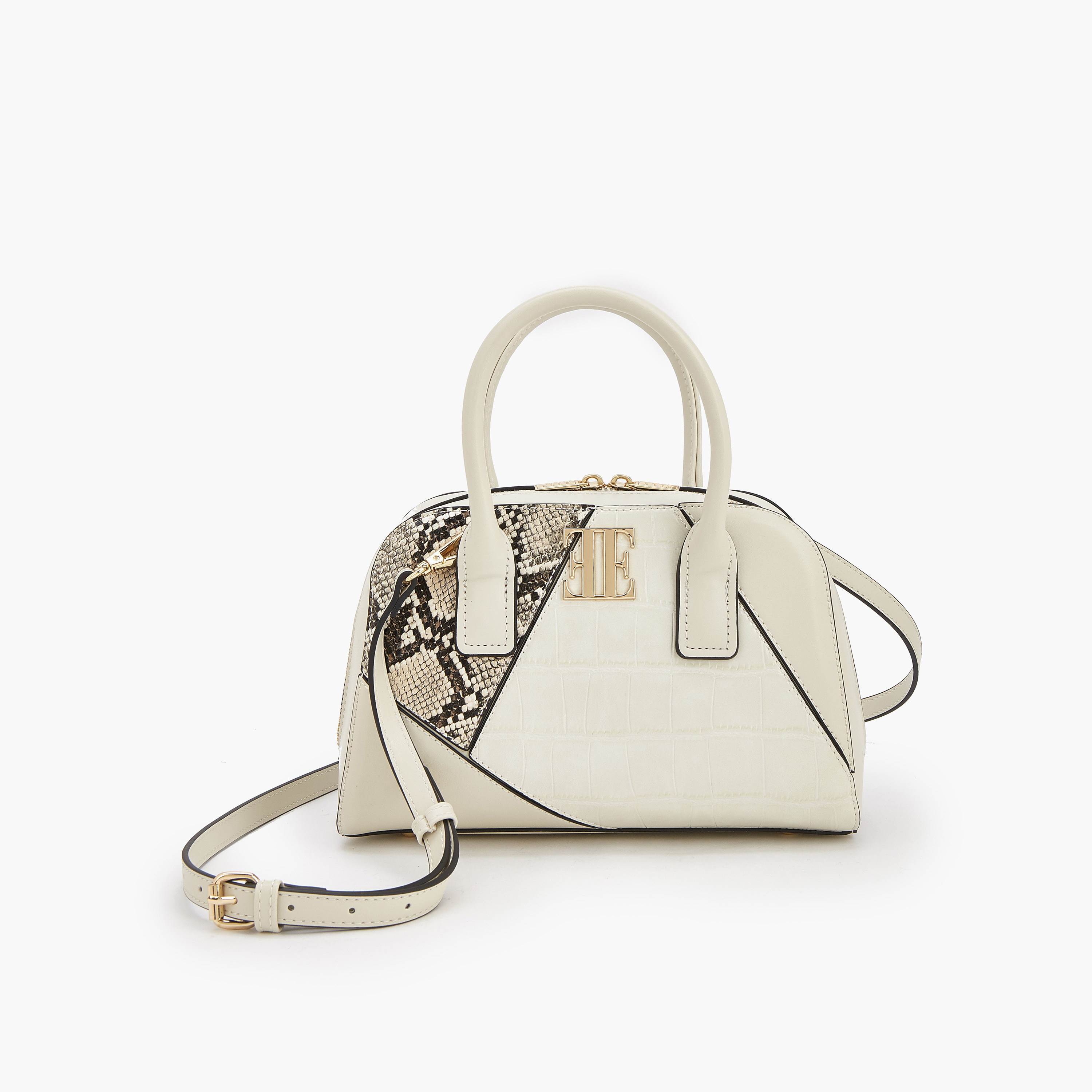 شنطة كتف بارزة الملمس بحزام قابل للفصل من إيل-women-bagsandwallets-handbags-image-1
