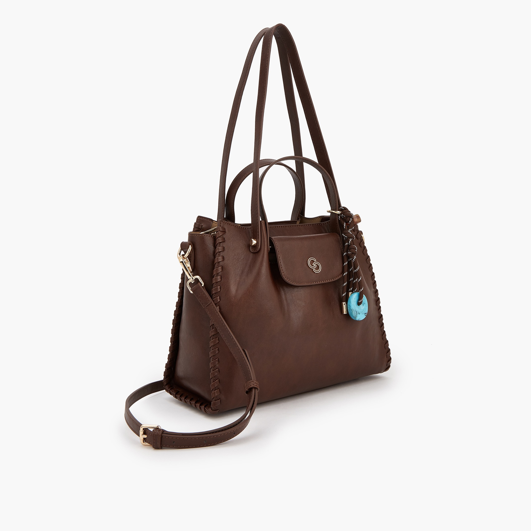 شنطة توتي سادة بحزام قابل للفصل من سيليست-women-bagsandwallets-handbags-image-4