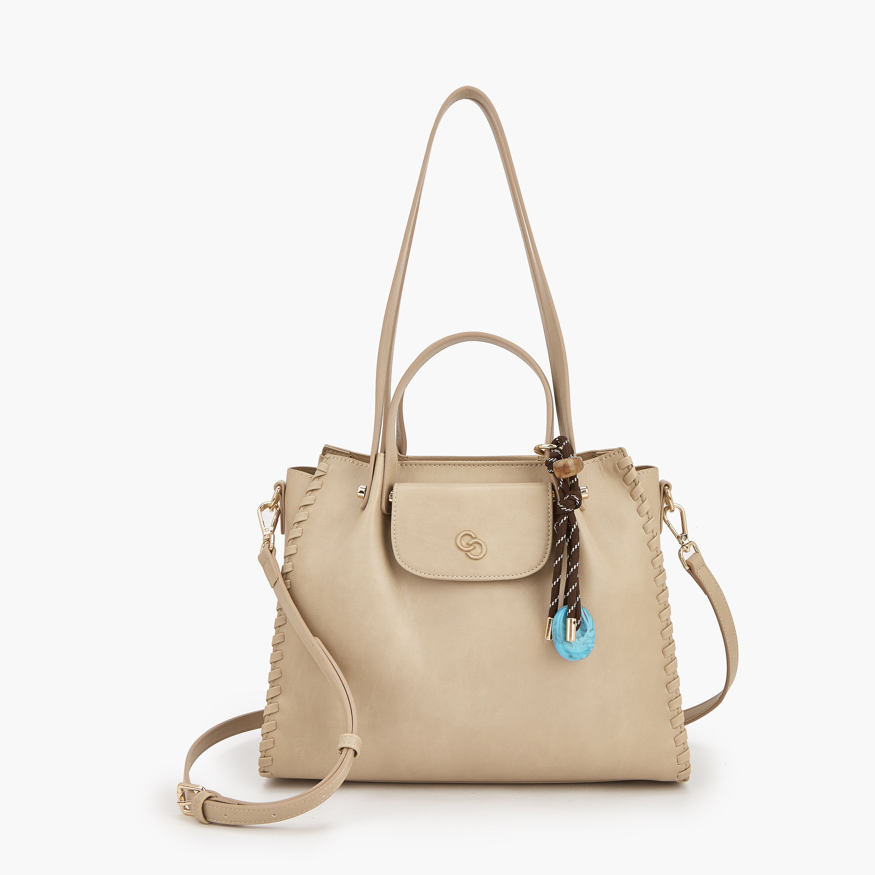 Celeste Solid Tote Bag with Detachable Strap-women-bagsandwallets-handbags-image-1