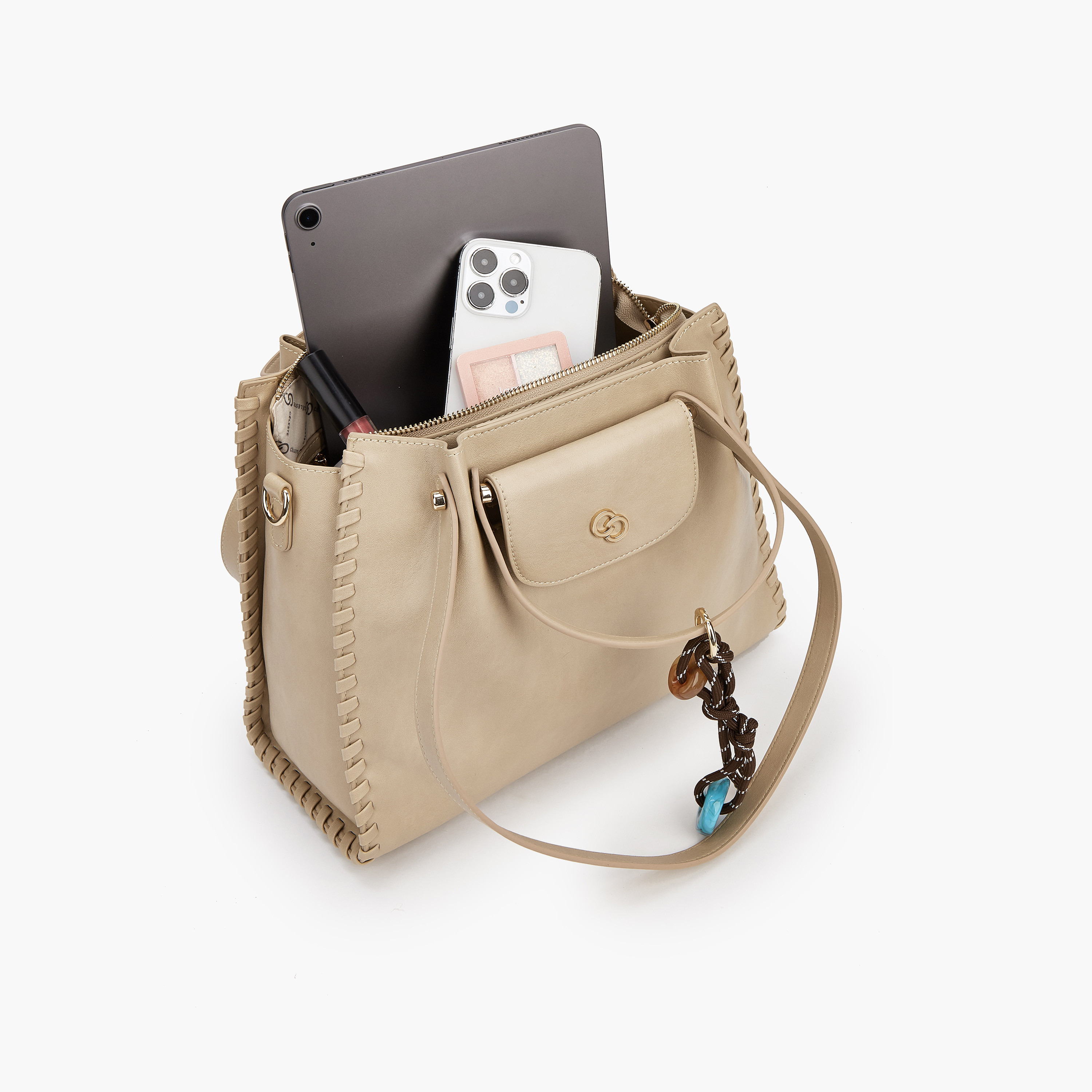 Celeste Solid Tote Bag with Detachable Strap-women-bagsandwallets-handbags-image-8