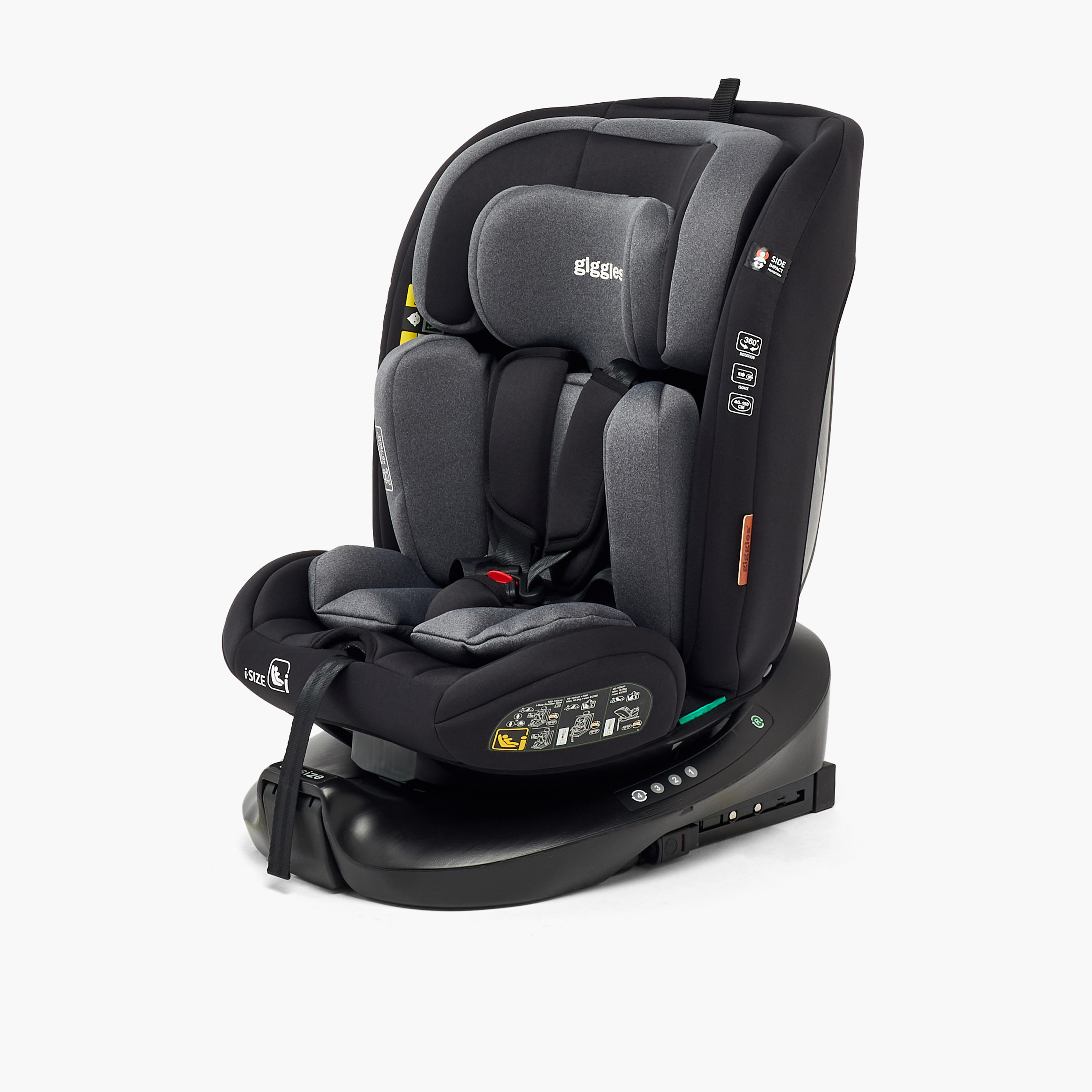 Giggles Navi Car Seat with 5-Point Safety Harness, Side Impact Protection and ISOFIX-baby-gear-carseats-image-2