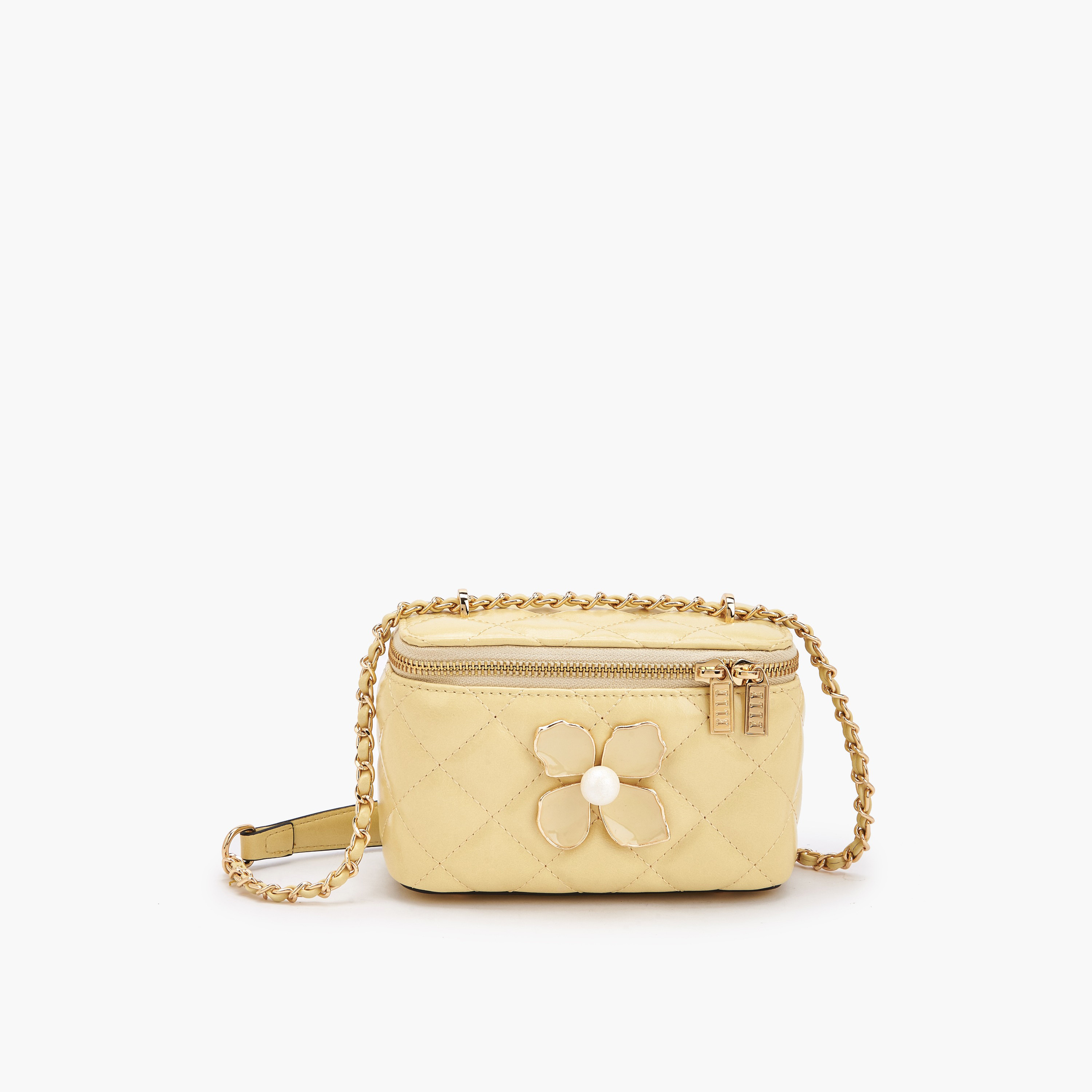 شنطة كروس بودي مبطنة بتزيينات زهرية من إيل-women-bagsandwallets-handbags-image-1