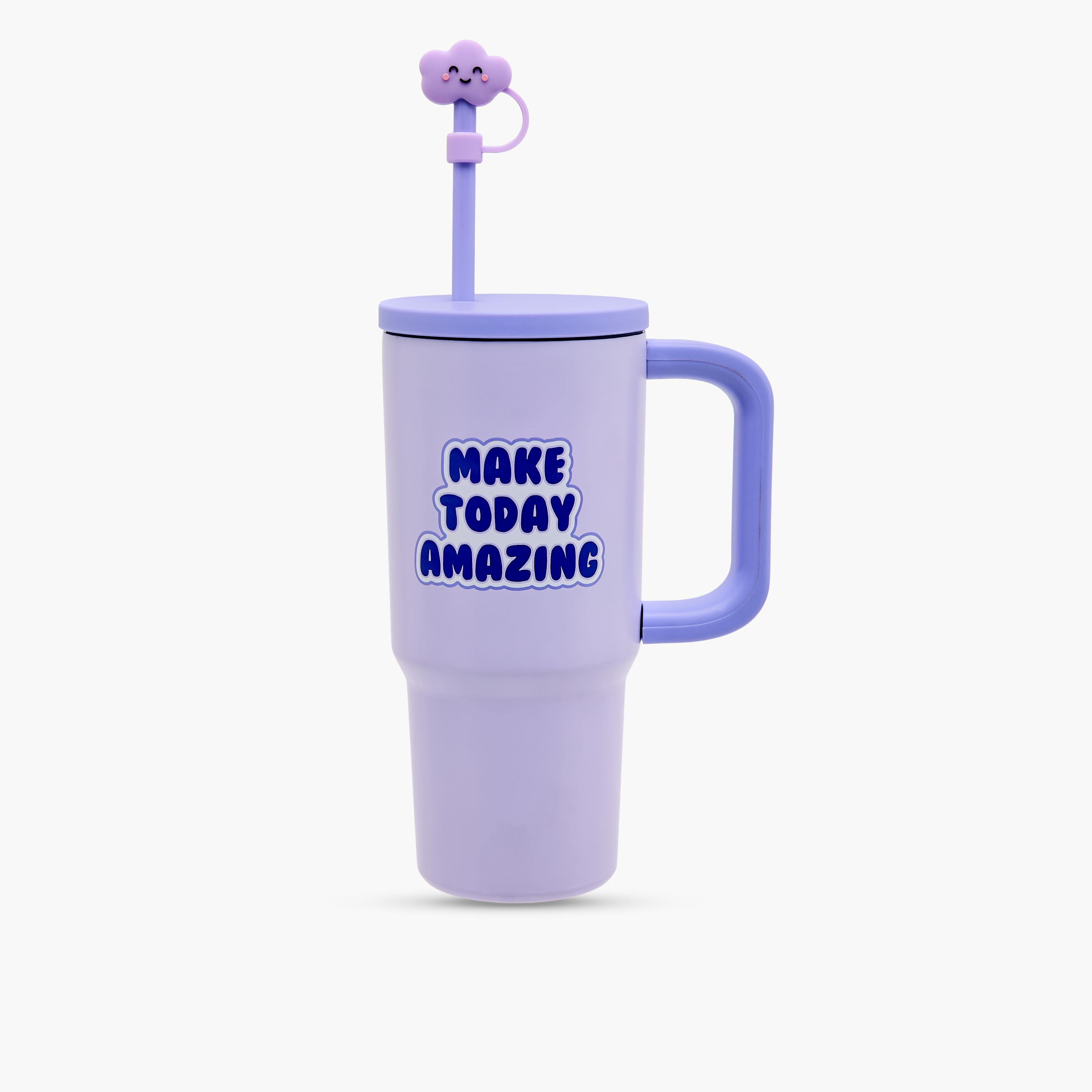 كوب ستانلس ستيل بطبعات شعار وقشّة-household-dining-teaandcoffee-travelmugsandsippers-image-7