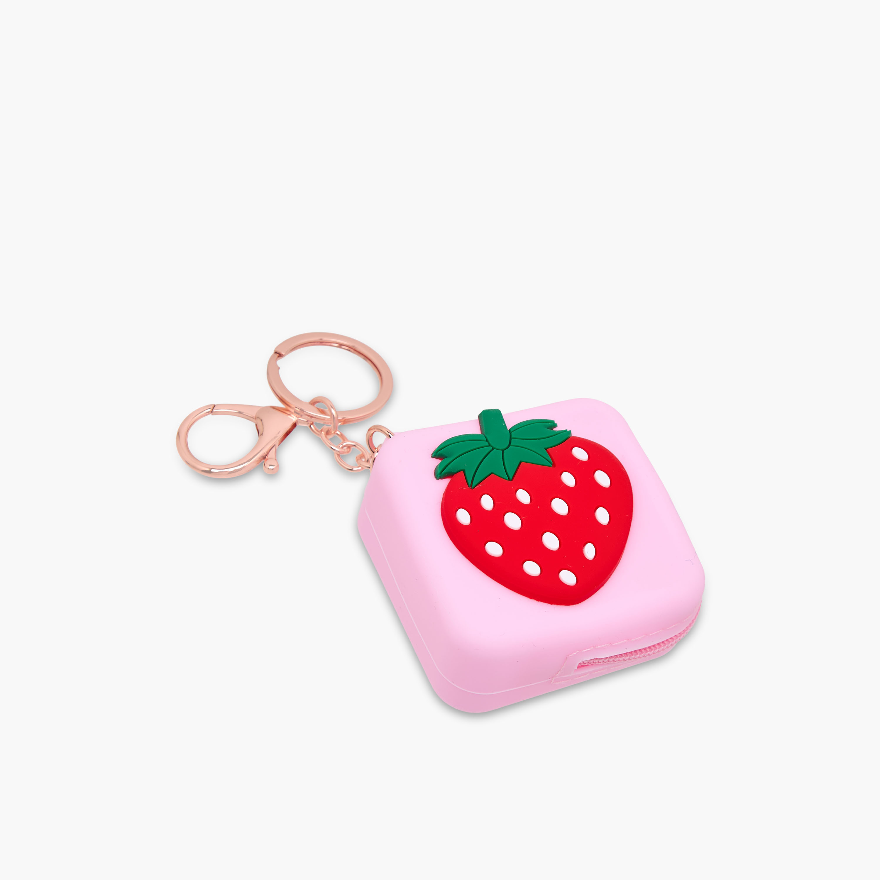 Bag Charm with Strawberry Embossed Design-girls-accessories-keyringsandbagcharms-image-2