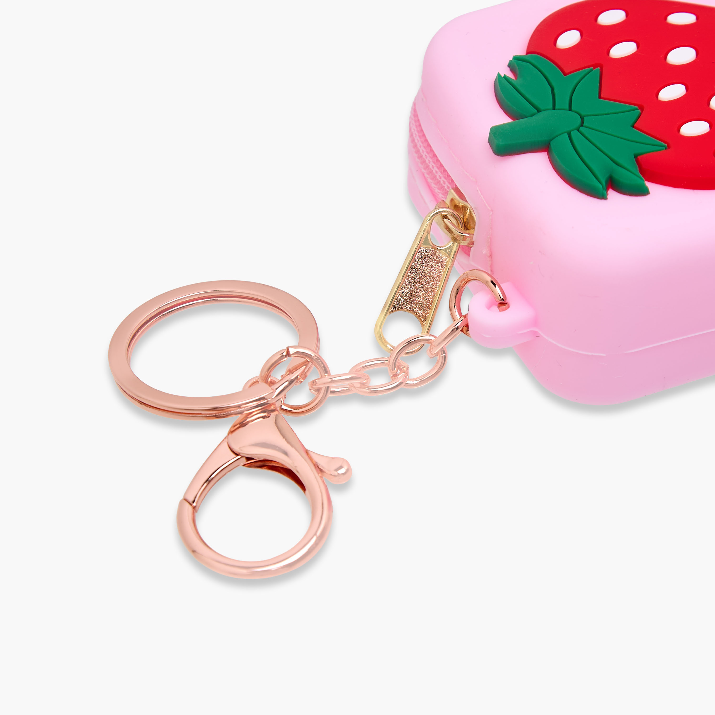 Bag Charm with Strawberry Embossed Design-girls-accessories-keyringsandbagcharms-image-4