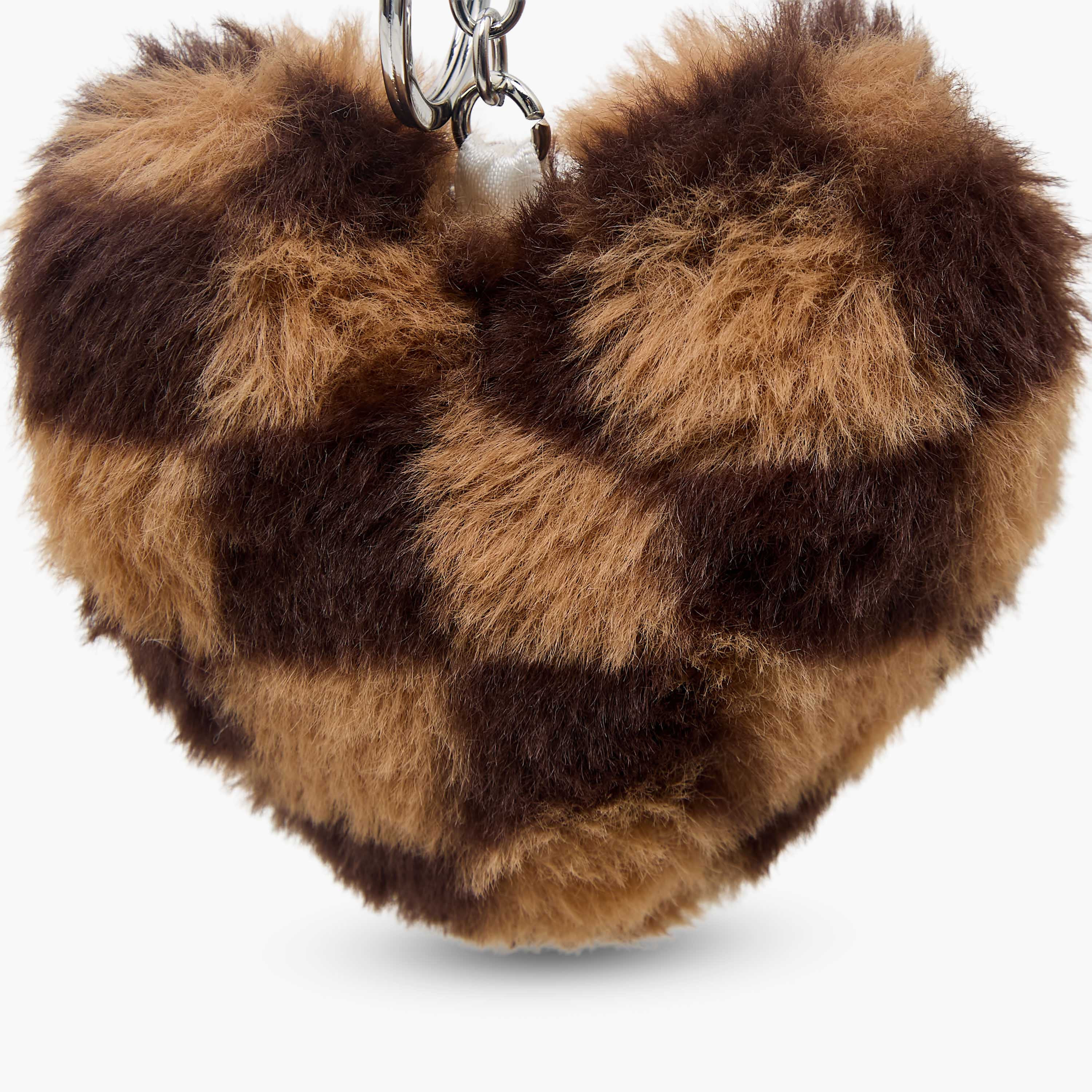 Key Chain with Plush Heart Shape-girls-accessories-keyringsandbagcharms-image-2