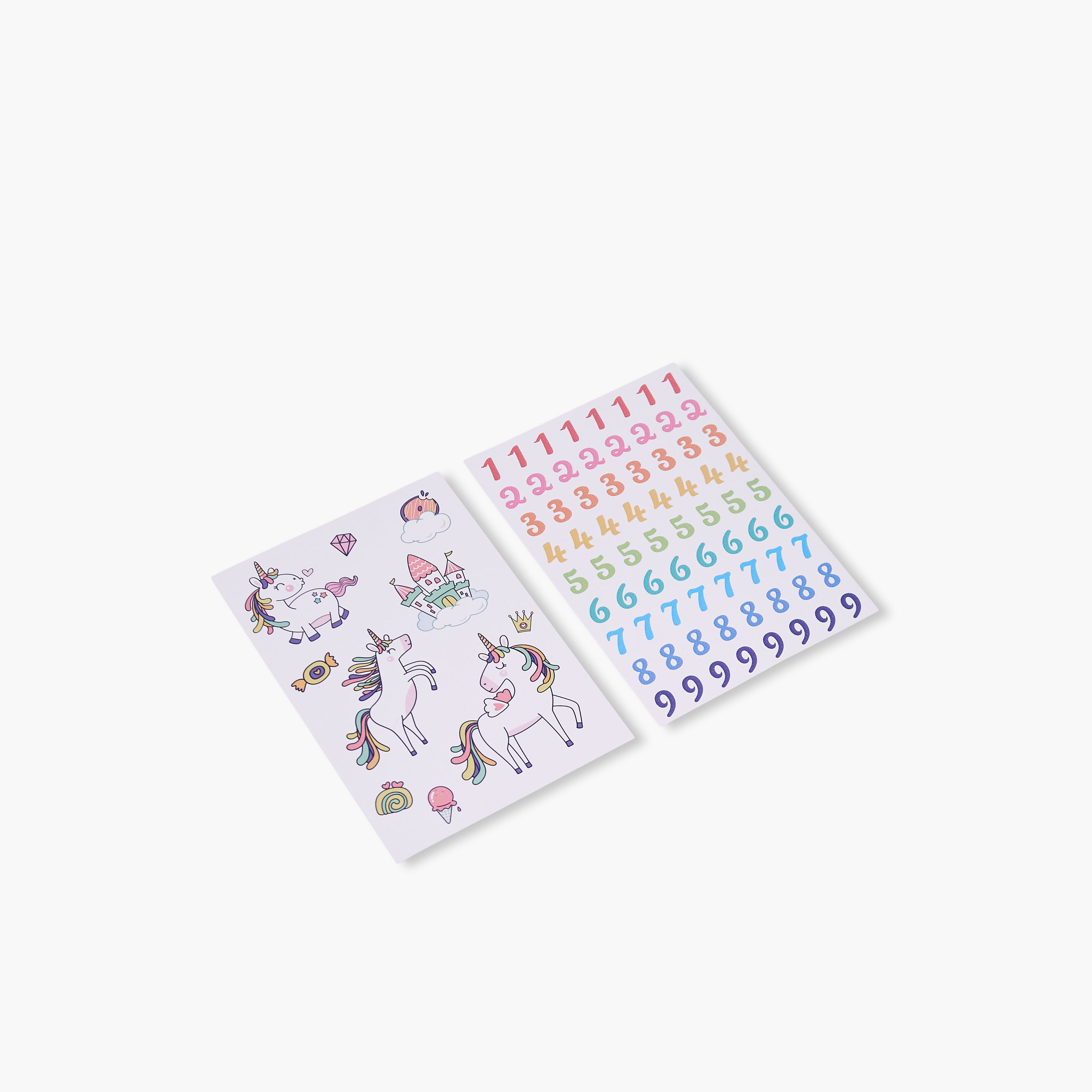 Unicorn Print Stationery Set with Notebook, Stickers, Pens - 6-Piece-school-stationery-sets-image-5