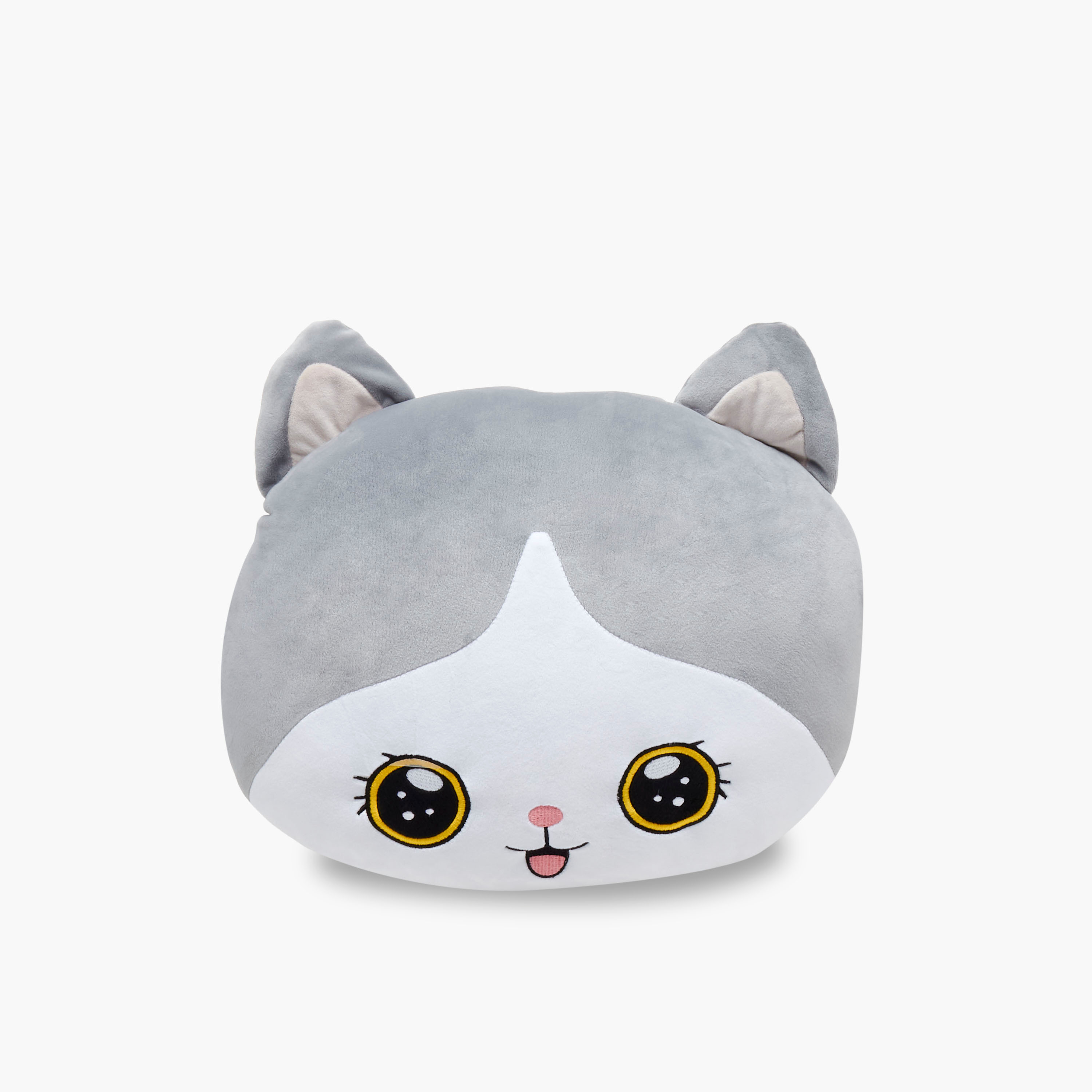 Cat Plush Cushion - 38x30x12 cms-household-cushionsandthrows-filledcushions-decorativecushions-image-1