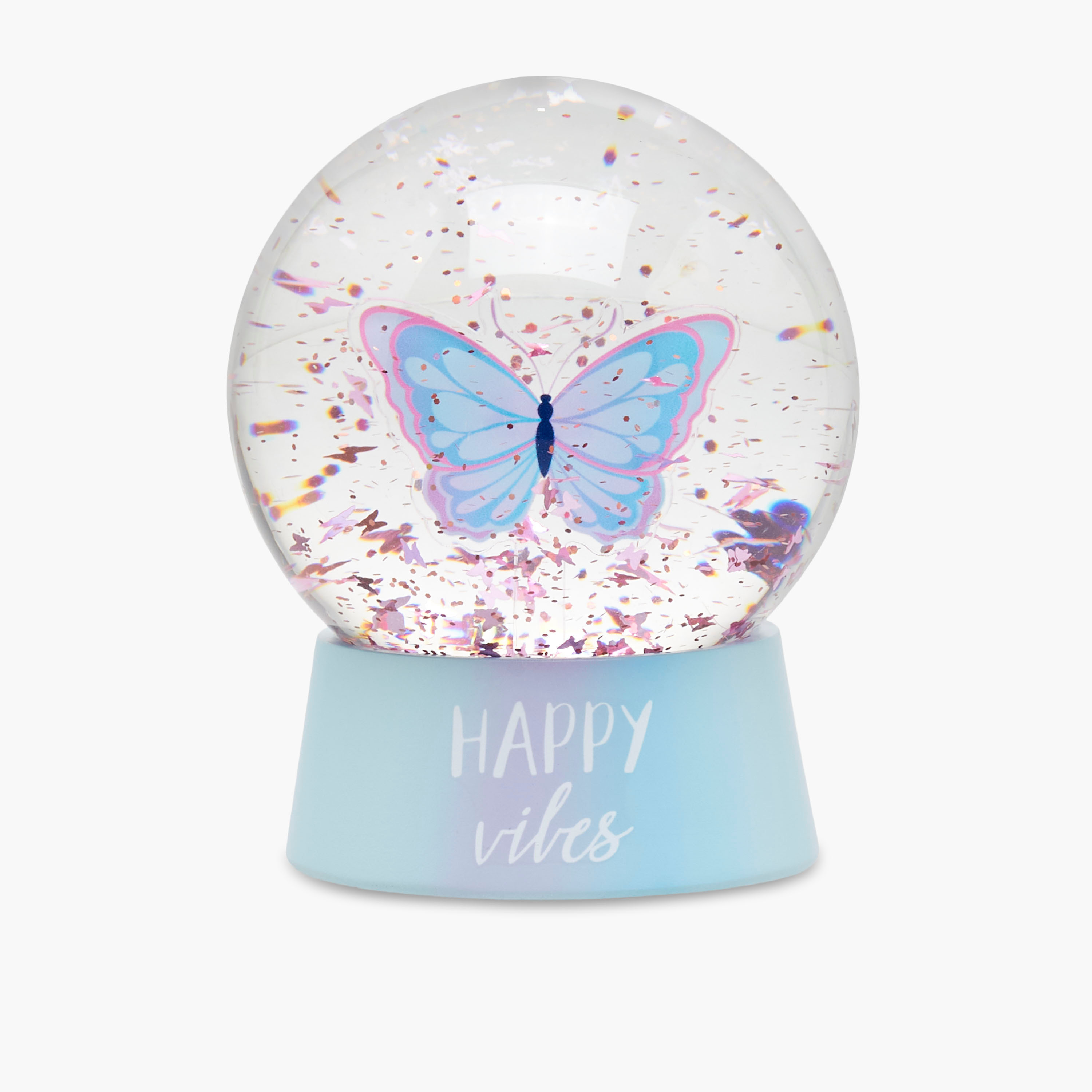 Butterfly Print Water Globe-household-decor-decorativeobjectsandsculptures-image-1