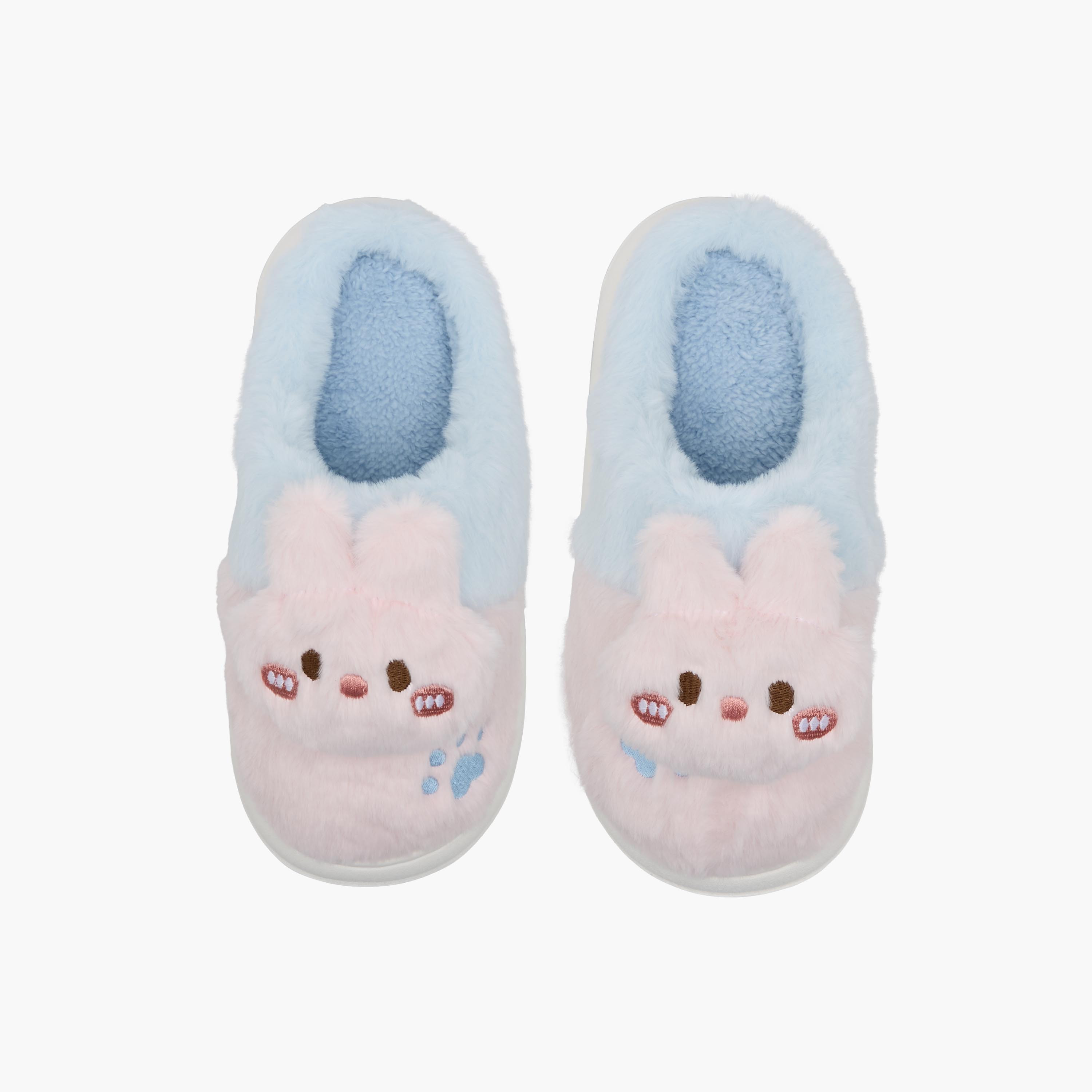 حذاء ميول منزلي مخملي بتصميم أرنب للبنات-girls-shoes-flipflopsandslides-image-5