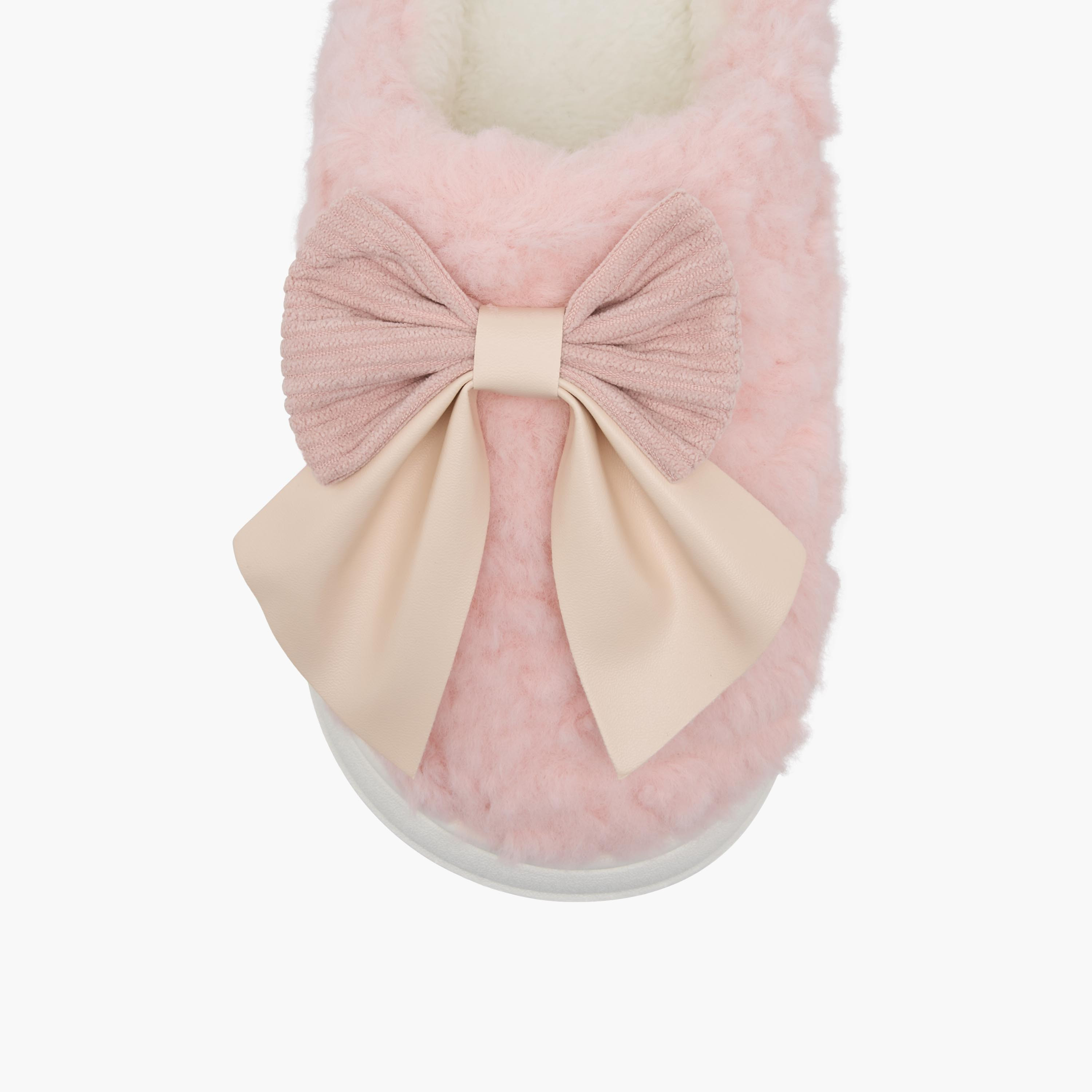 شبشب ميول غرفة نوم مزين بفيونكة للبنات-girls-shoes-flipflopsandslides-image-2
