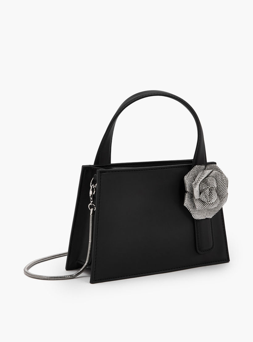 شنطة توتي بتزيينات زهرية وحزام سلسلة من لو كونفورت-women-bagsandwallets-handbags-image-4