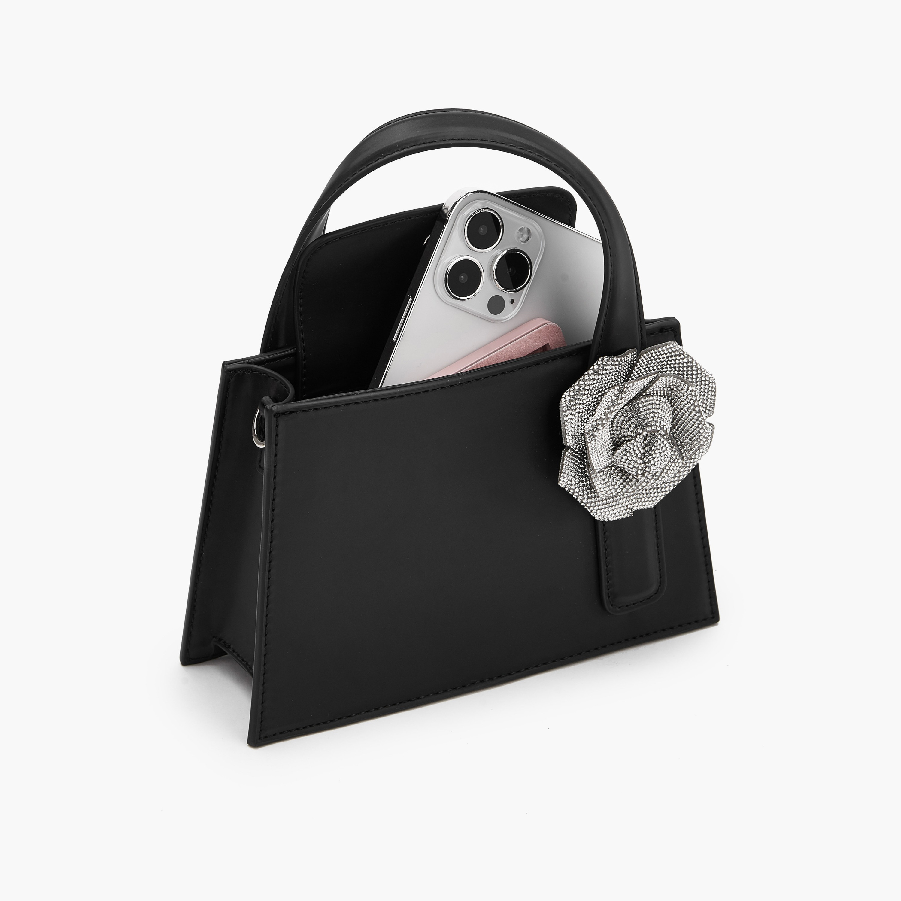 شنطة توتي بتزيينات زهرية وحزام سلسلة من لو كونفورت-women-bagsandwallets-handbags-image-8