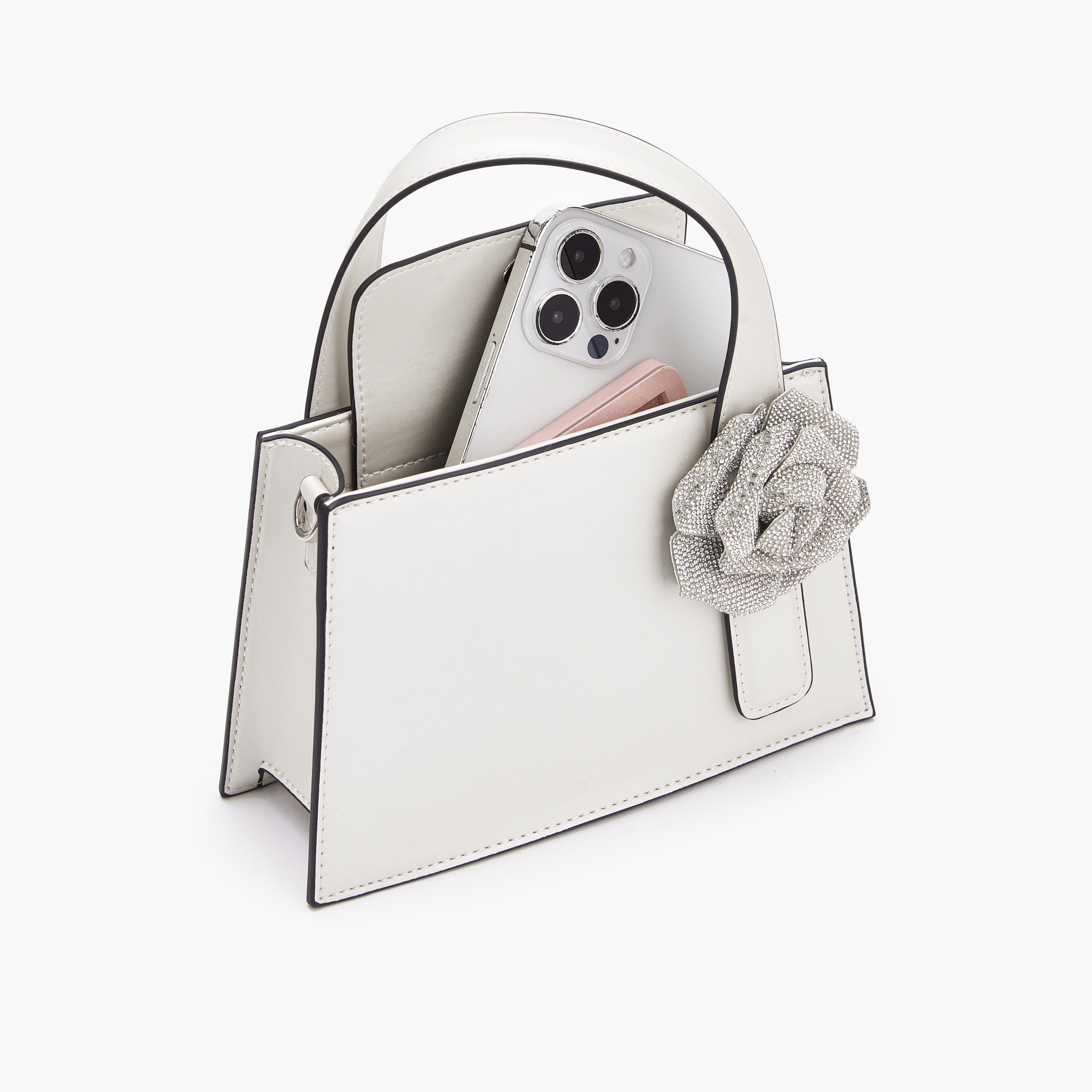 شنطة توتي بتزيينات زهرية وحزام سلسلة من لو كونفورت-women-bagsandwallets-handbags-image-8