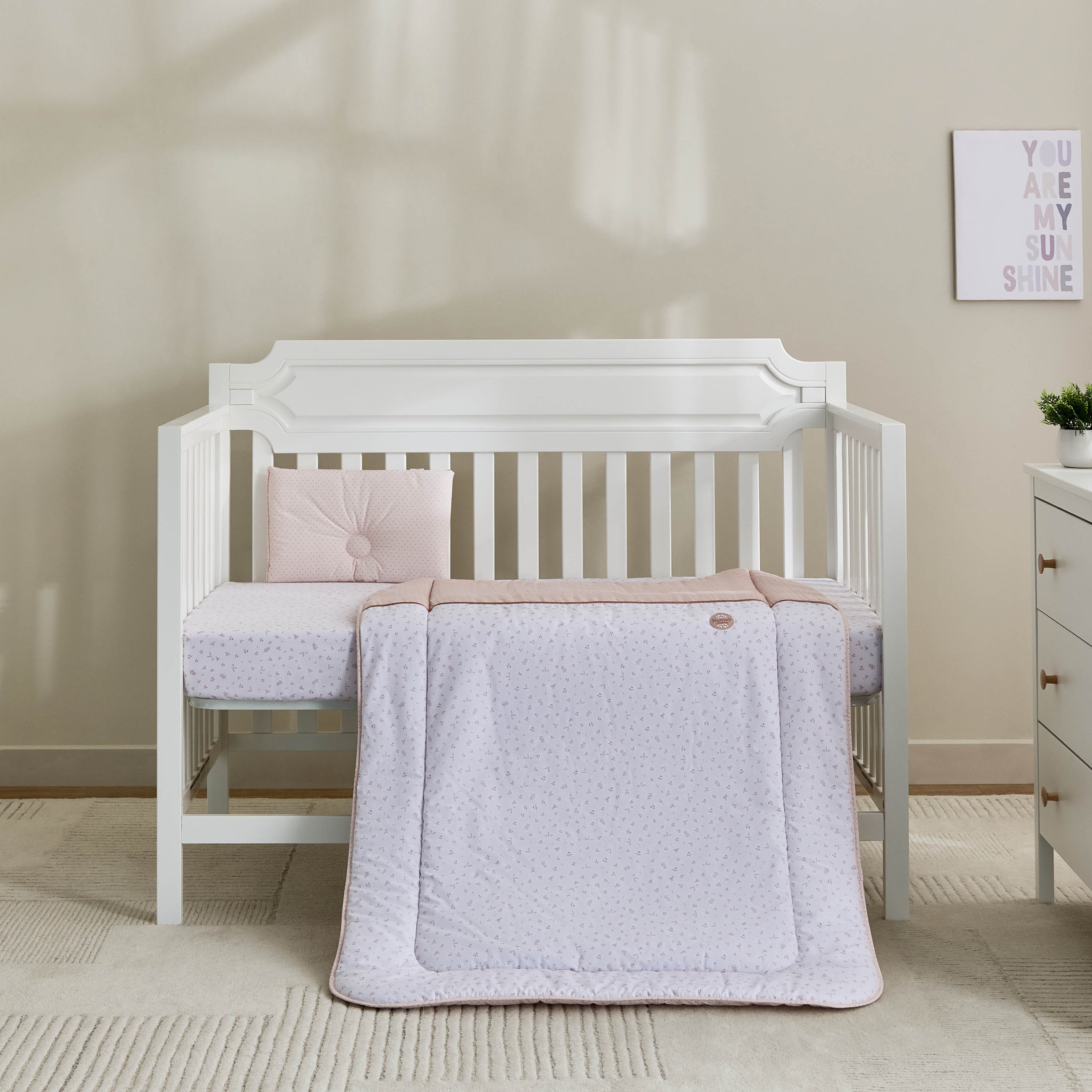 Cambrass Plumeti Baby Bedding Set with Print, 70x130 cm-baby-nursery-babybedding-image-1