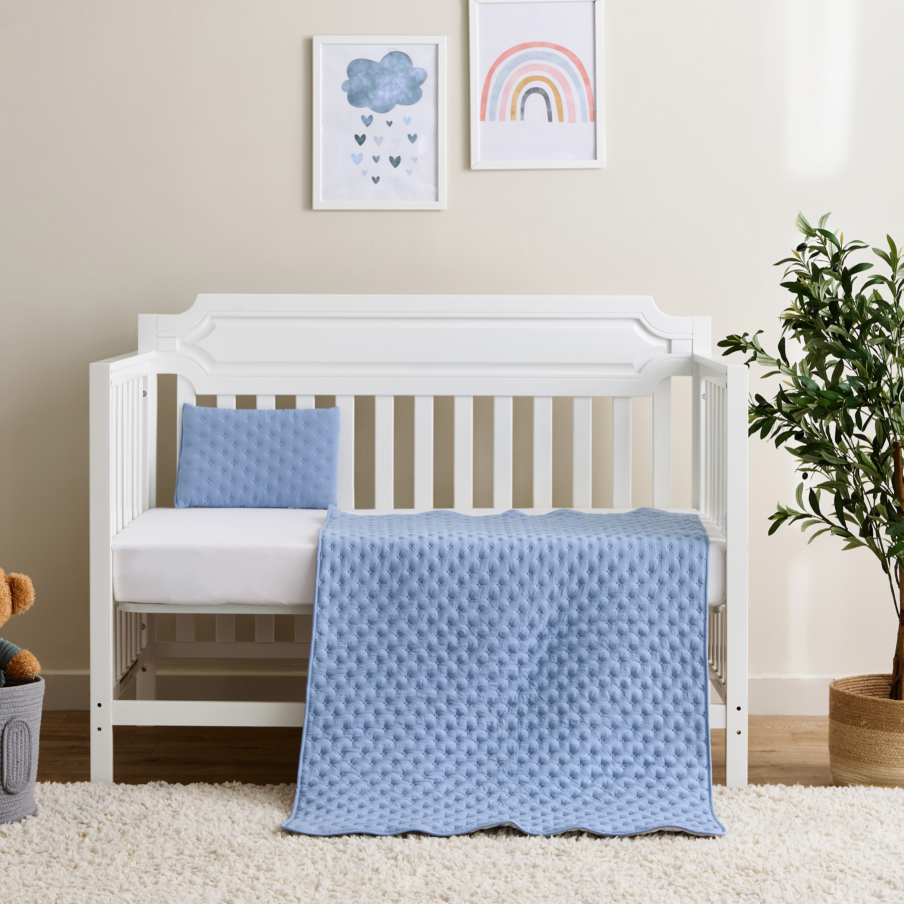 Cambrass Baby Bedding Set with Quilted Design, 100x130 cm-baby-nursery-babybedding-image-1