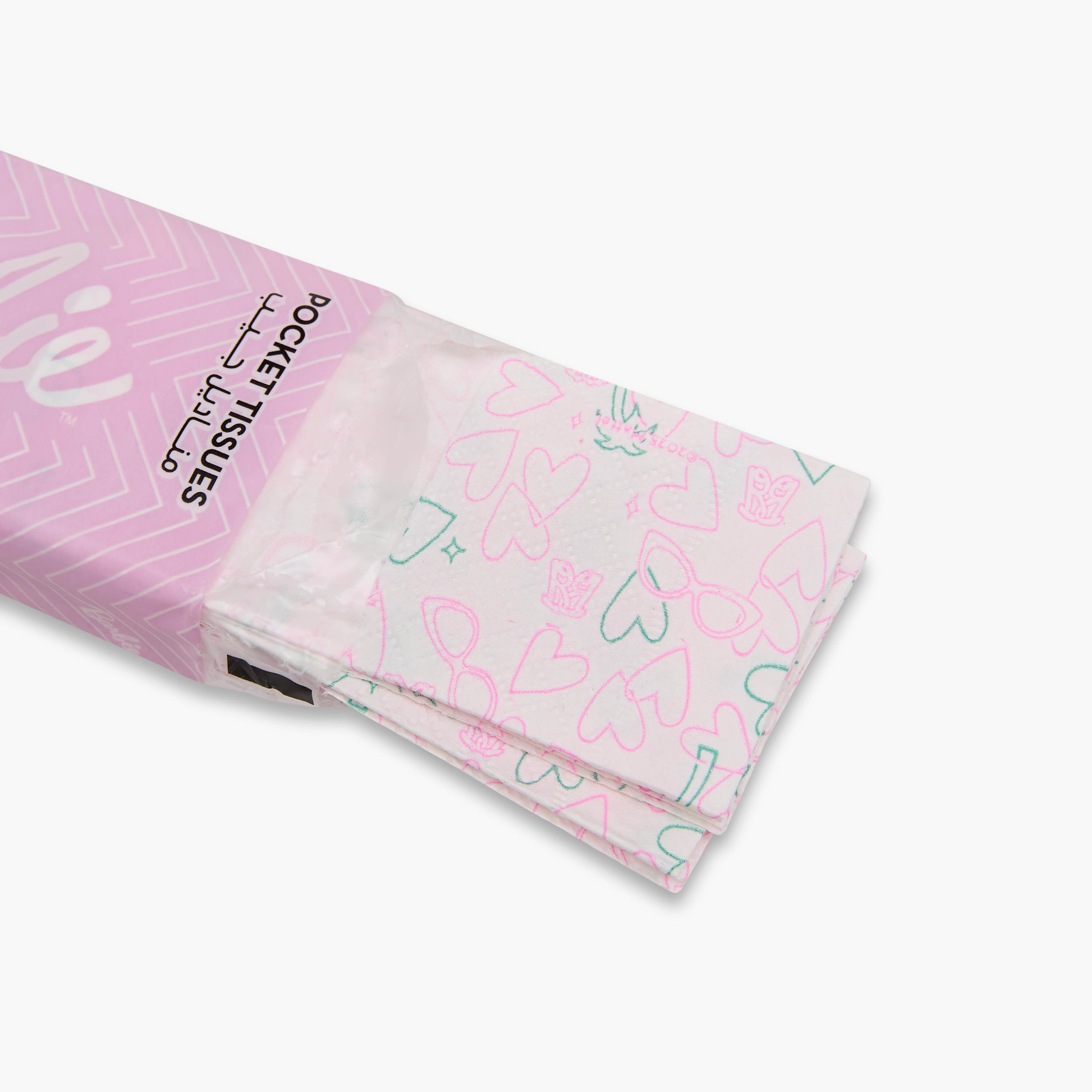 مناديل جيب بطبعات باربي عبوة من 10-school-stationery-accessories-image-1