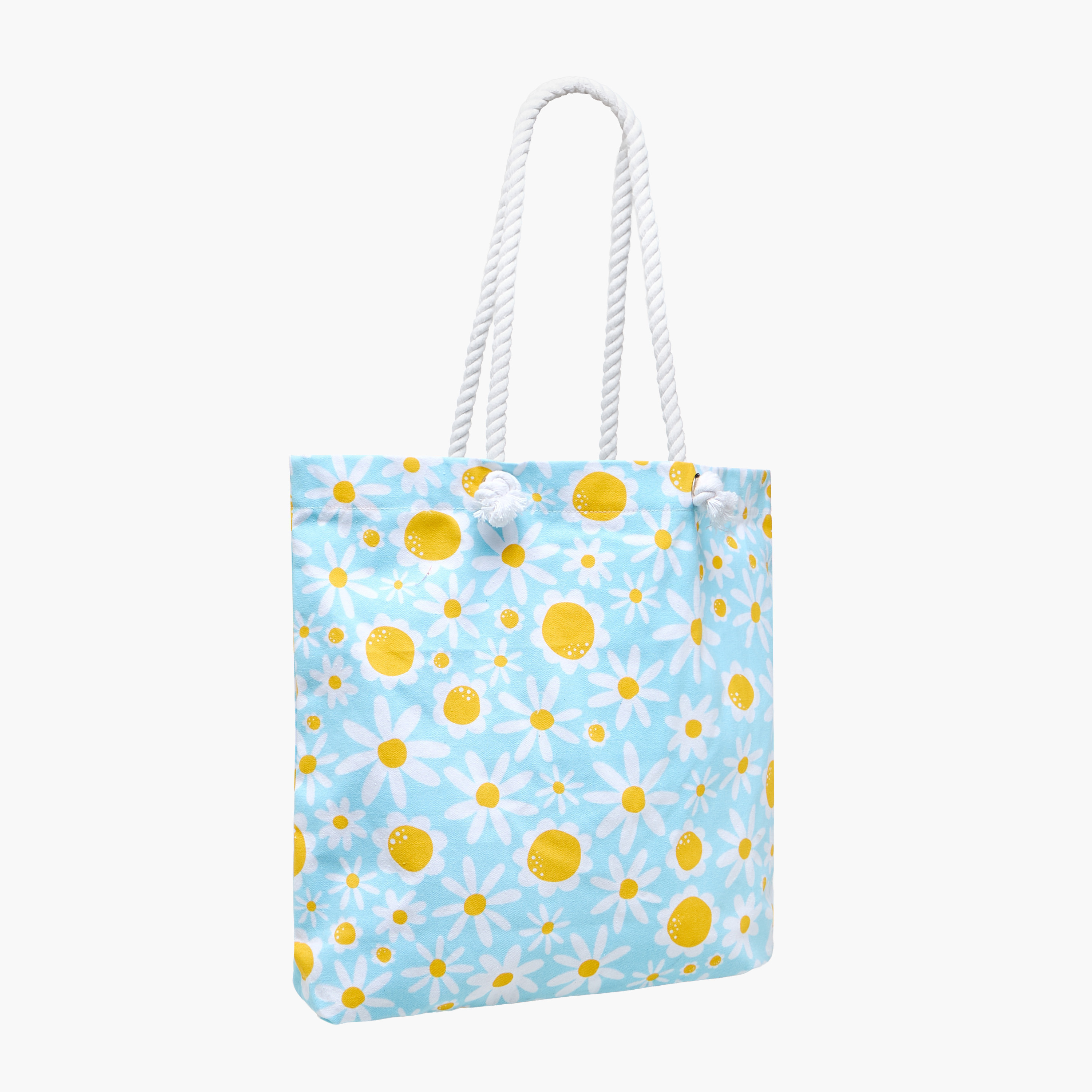 Daisy Print Tote Bag with Double Handle-women-bagsandwallets-handbags-image-4